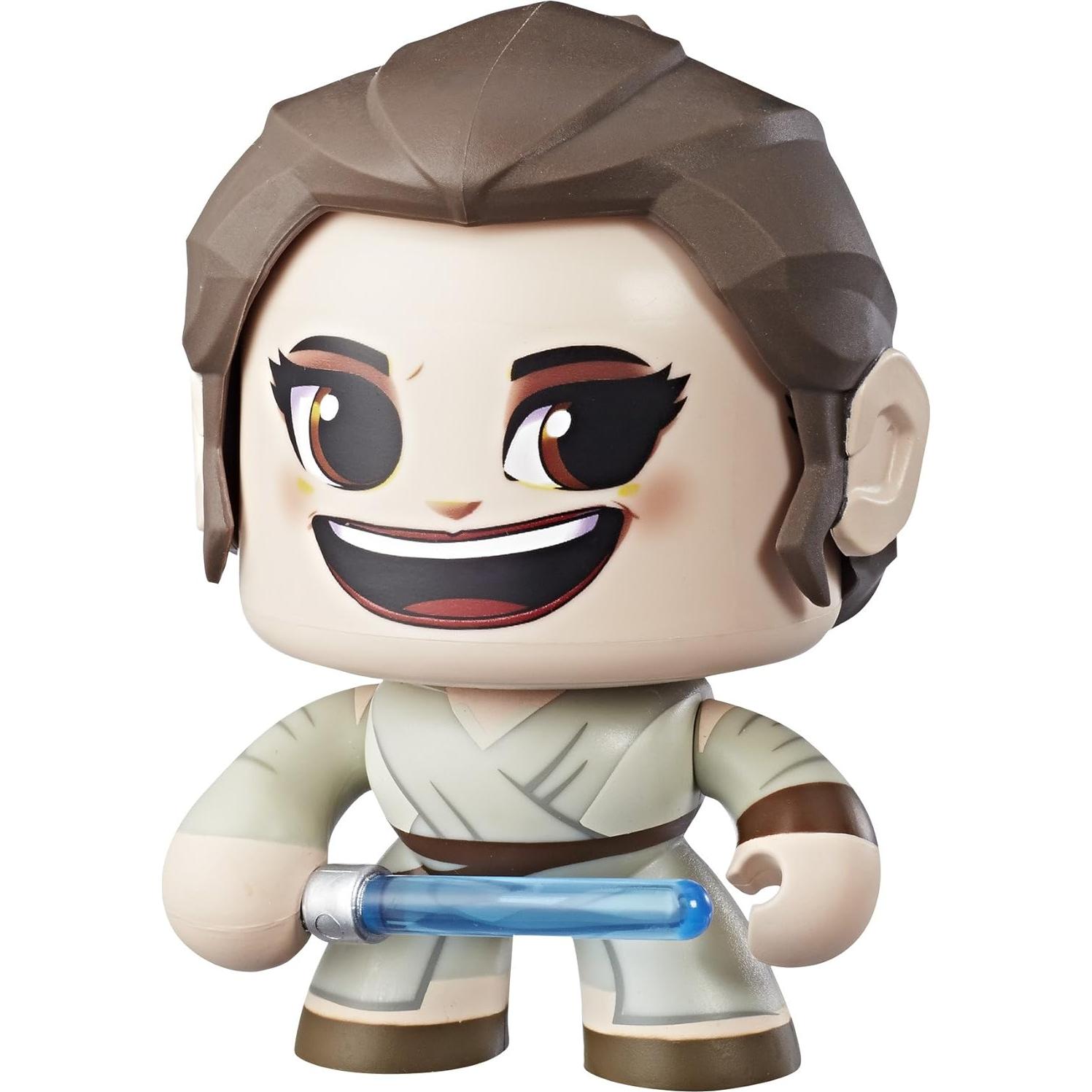 Figura Star Wars Mighty Muggs Rey (Jakku) 3 expresiones