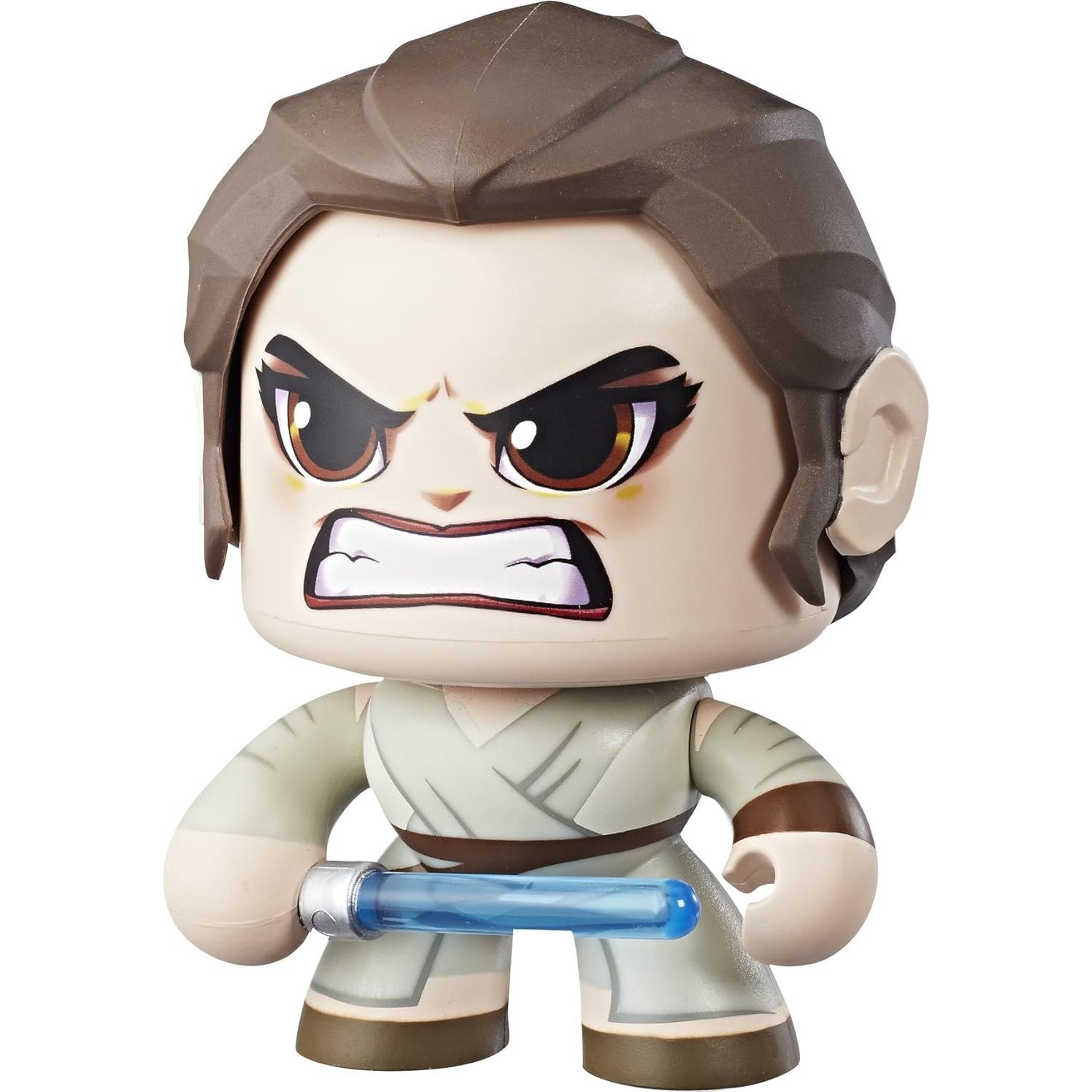 Figura Star Wars Mighty Muggs Rey (Jakku) 3 expresiones