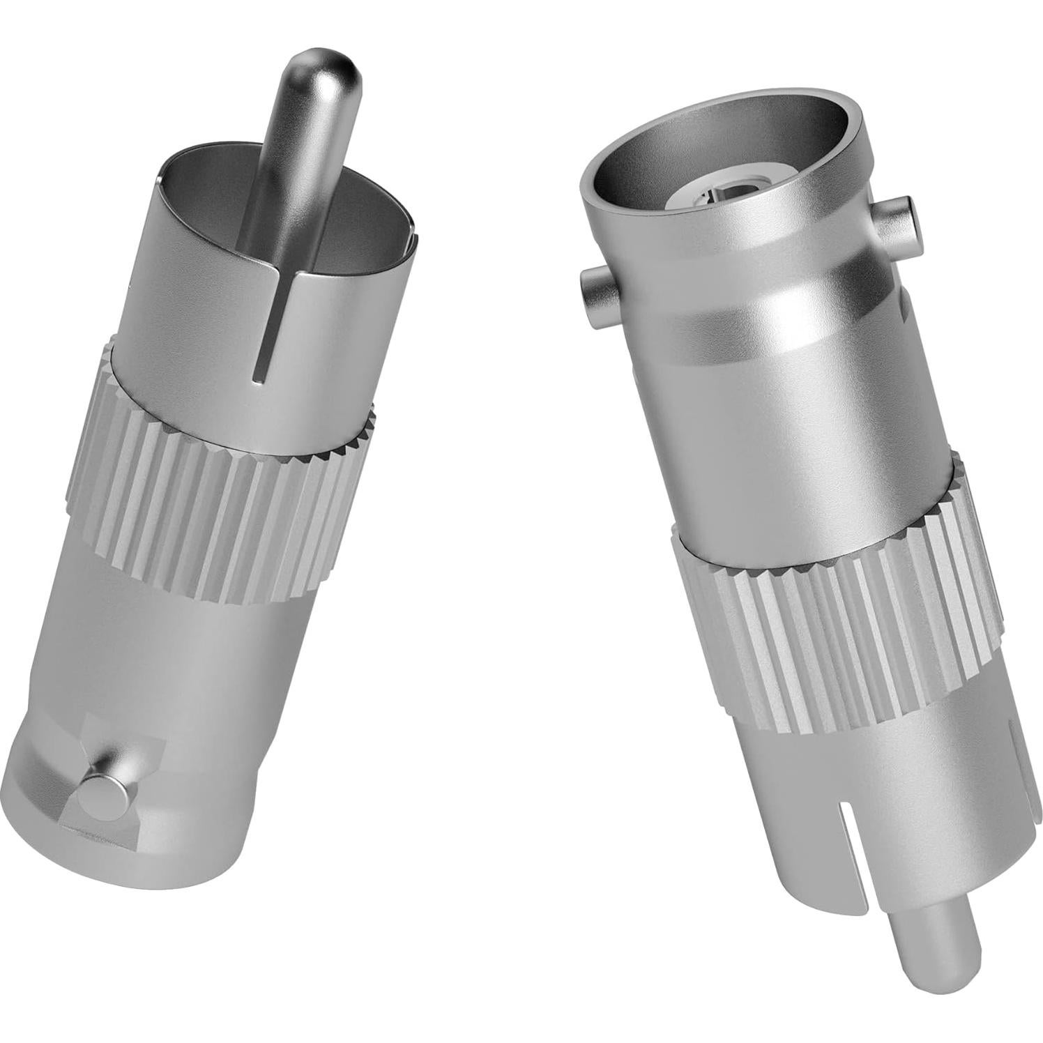 Adaptador BNC a RCA Elecan 6 Piezas Coaxial para CCTV