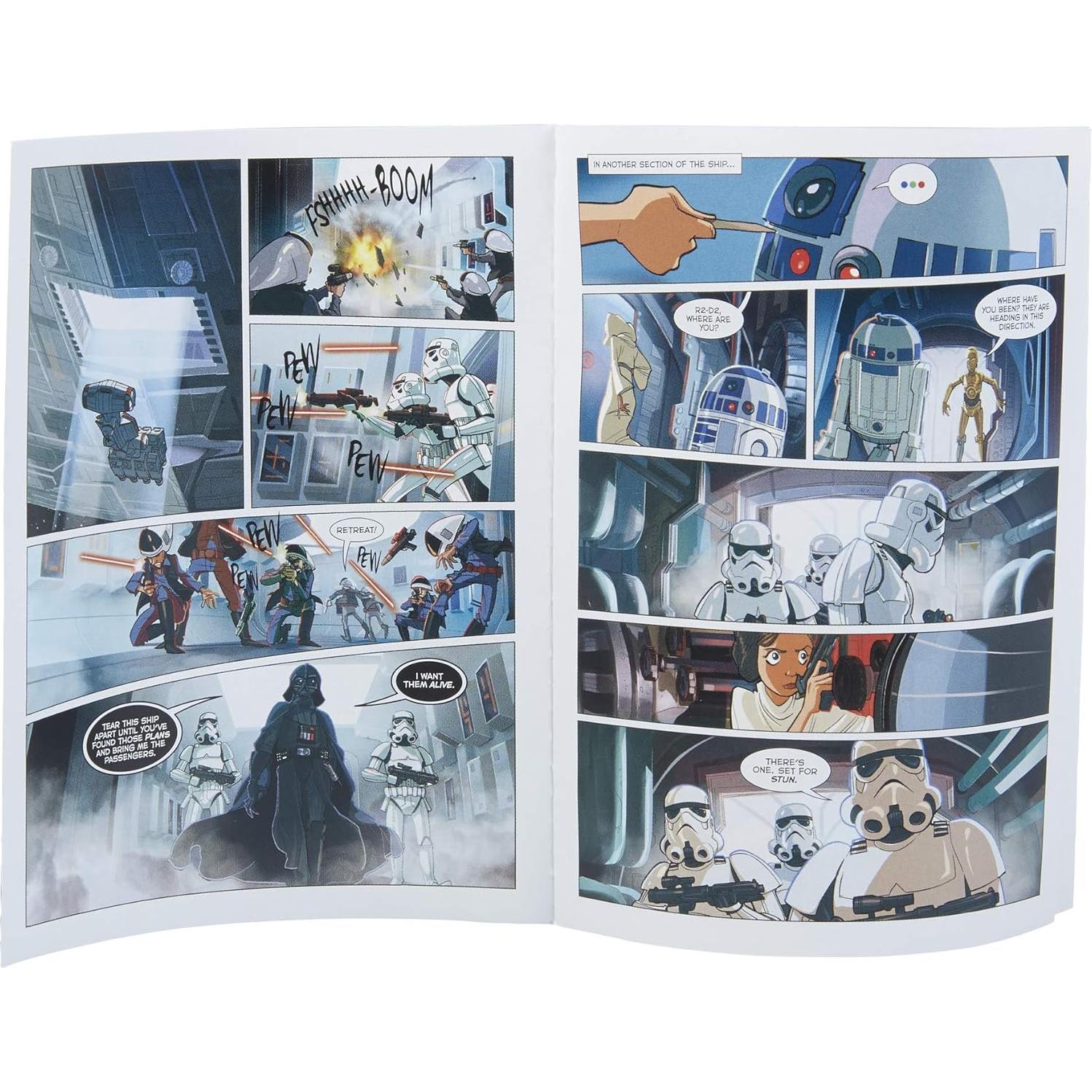 Figura Stormtrooper Imperial Star Wars 9.53 cm con mini cómic