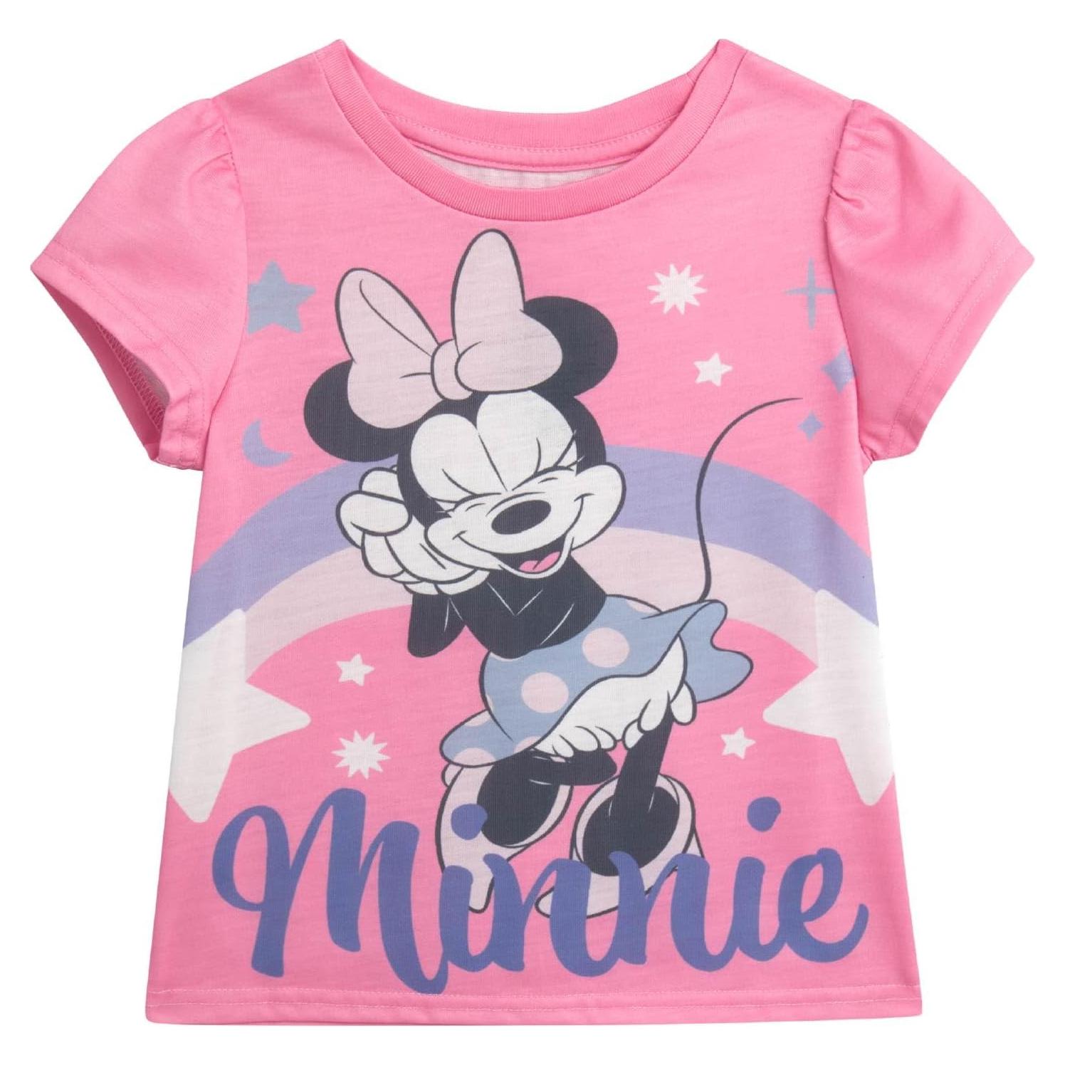 Camiseta Gráfica Disney Niñas - Minnie Mouse, Cenicienta, 2T-6X