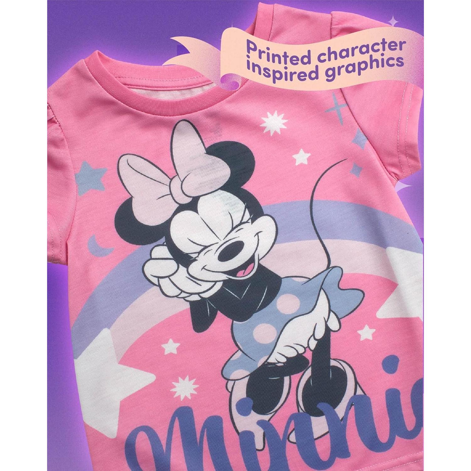 Camiseta Gráfica Disney Niñas - Minnie Mouse, Cenicienta, 2T-6X