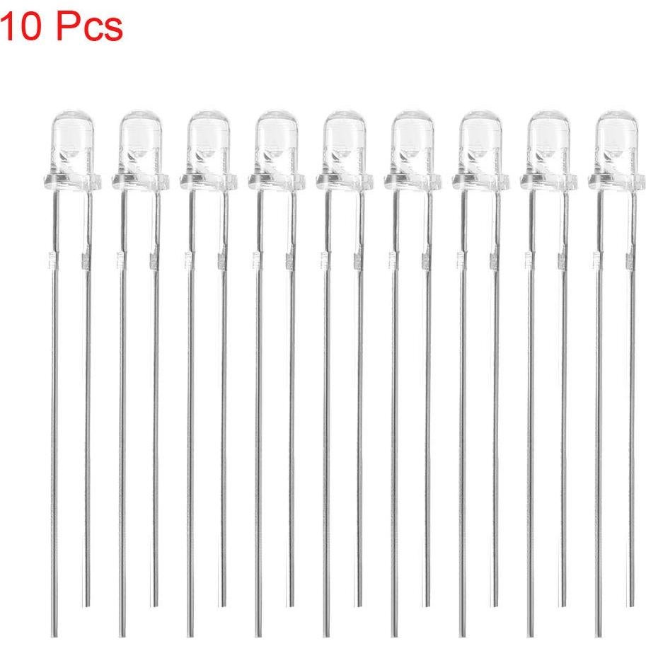 Diodo Emisor Infrarrojo uxcell 10pcs 940nm 1.2V 7 Metros