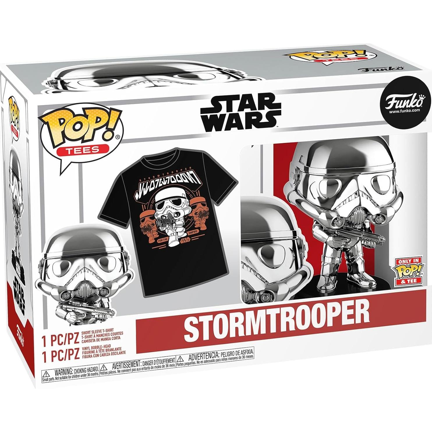 Funko Pop! Stormtrooper + Camiseta Negra Unisex S
