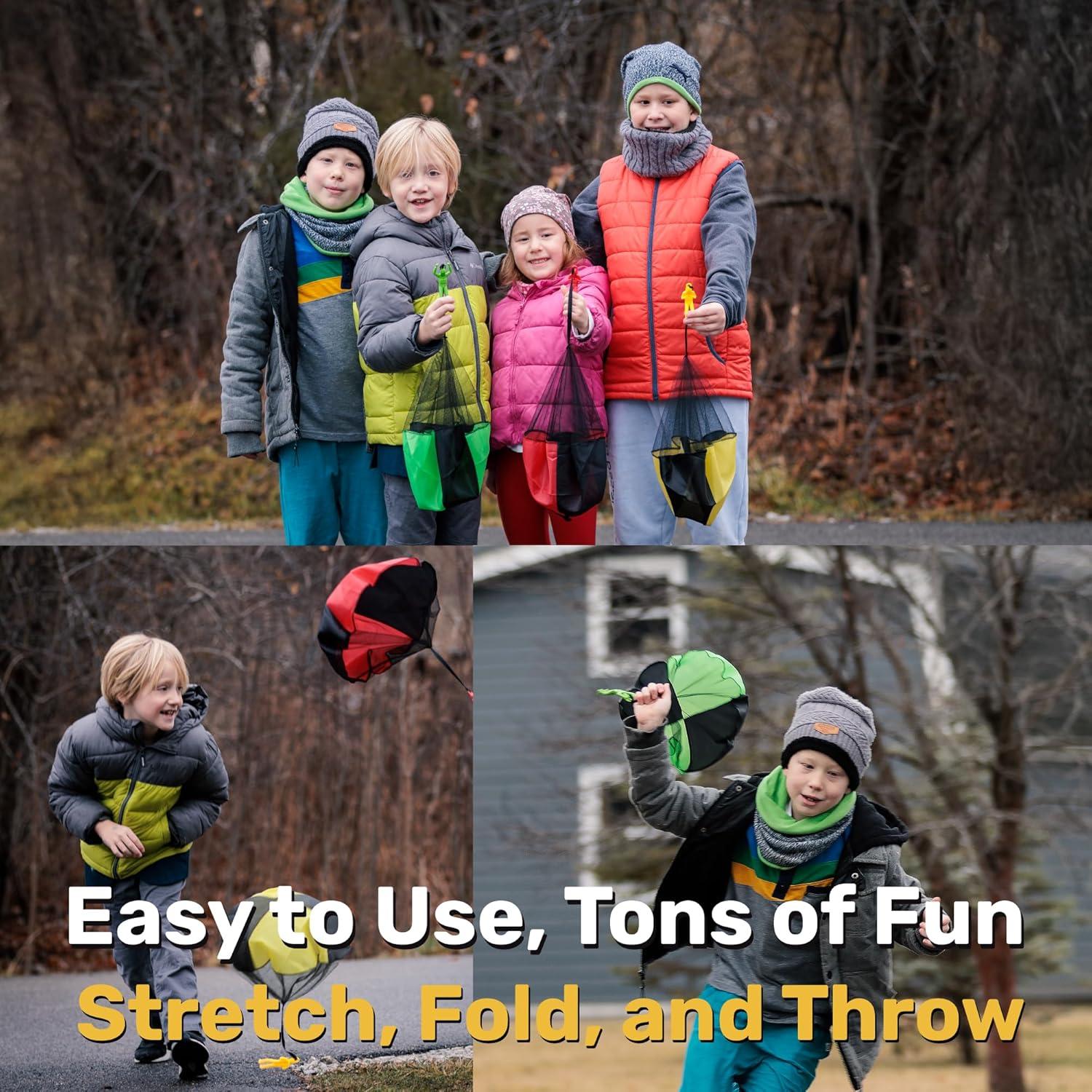 Paracaídas Voladores Nutty Toys - Juguetes para Niños 3 a 12 Años