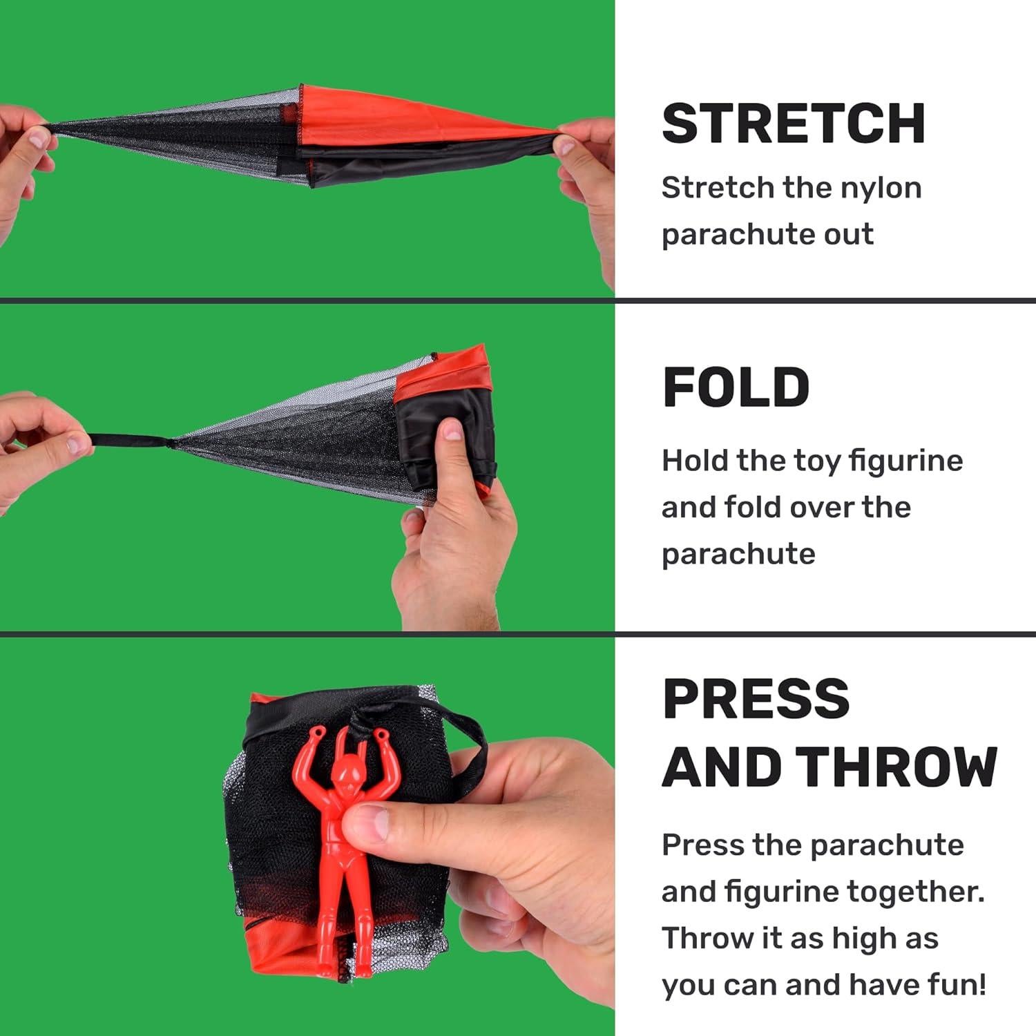 Paracaídas Voladores Nutty Toys - Juguetes para Niños 3 a 12 Años