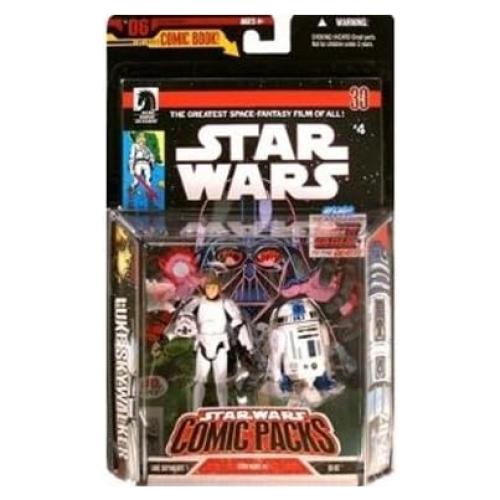 Figuras de Acción Star Wars R2-D2 y Luke Skywalker 9.5 cm