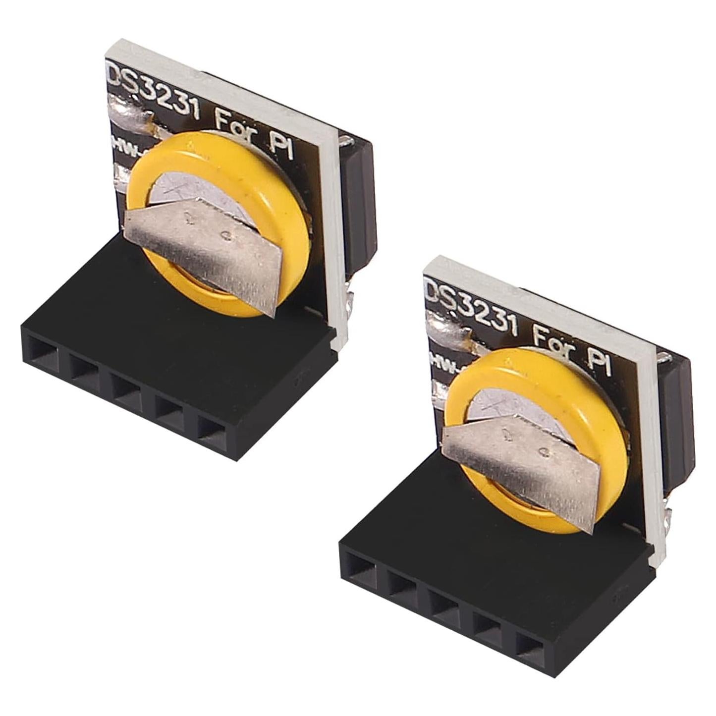 Módulo RTC DS3231 AOICRIE 2PCS Amarillo 3.3V/5V para Raspberry Pi
