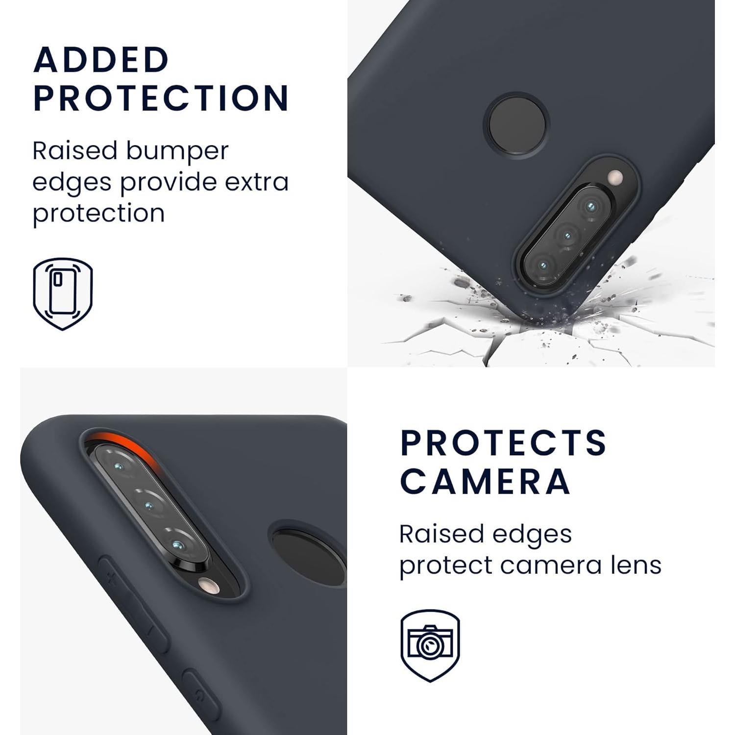 Funda kwmobile para Huawei P30 Lite - TPU Silicona Arándano