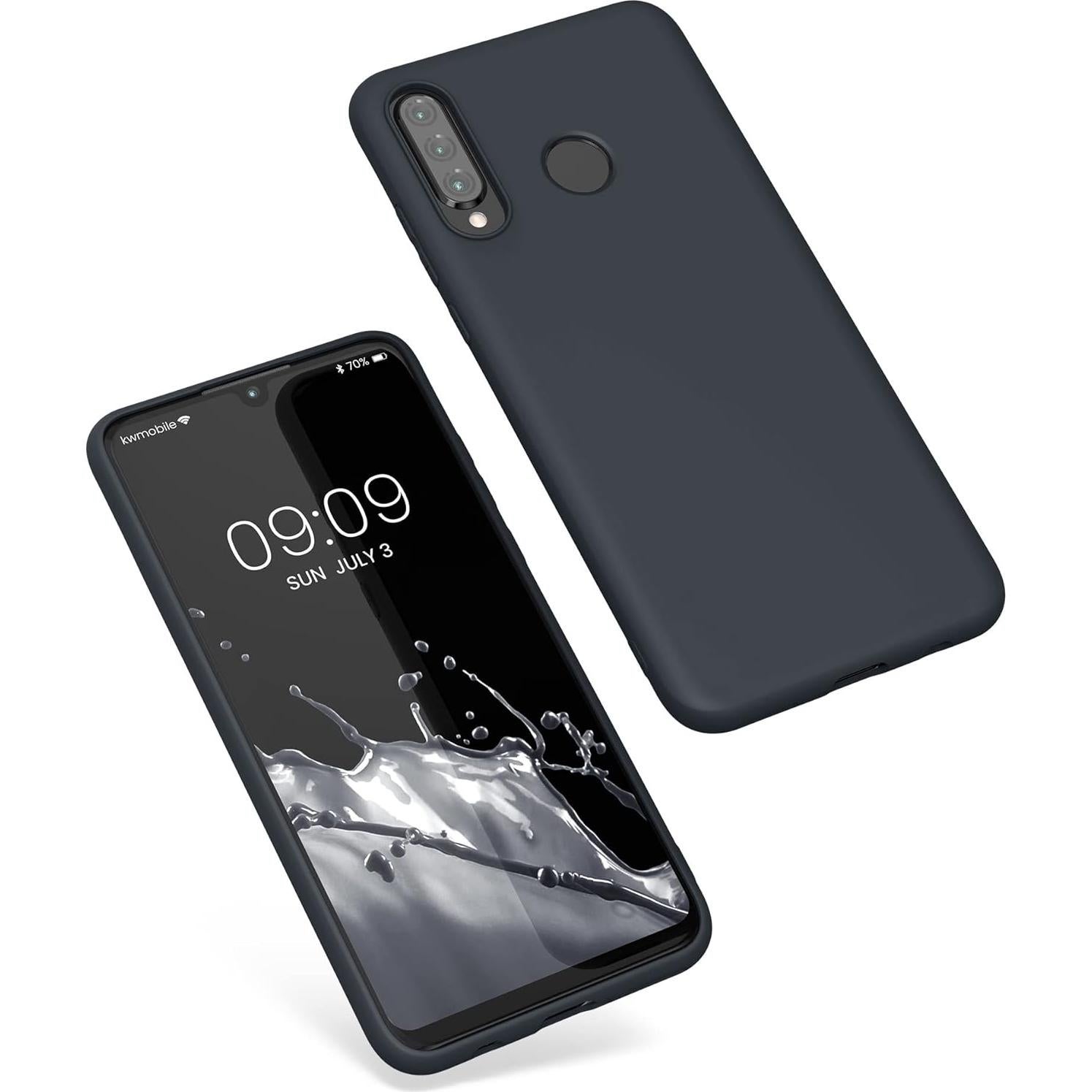 Funda kwmobile para Huawei P30 Lite - TPU Silicona Arándano