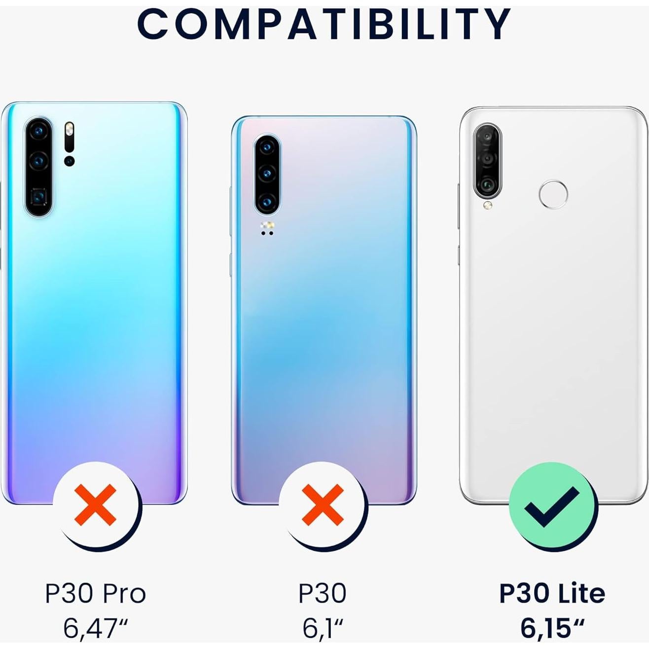 Funda kwmobile para Huawei P30 Lite - TPU Silicona Arándano