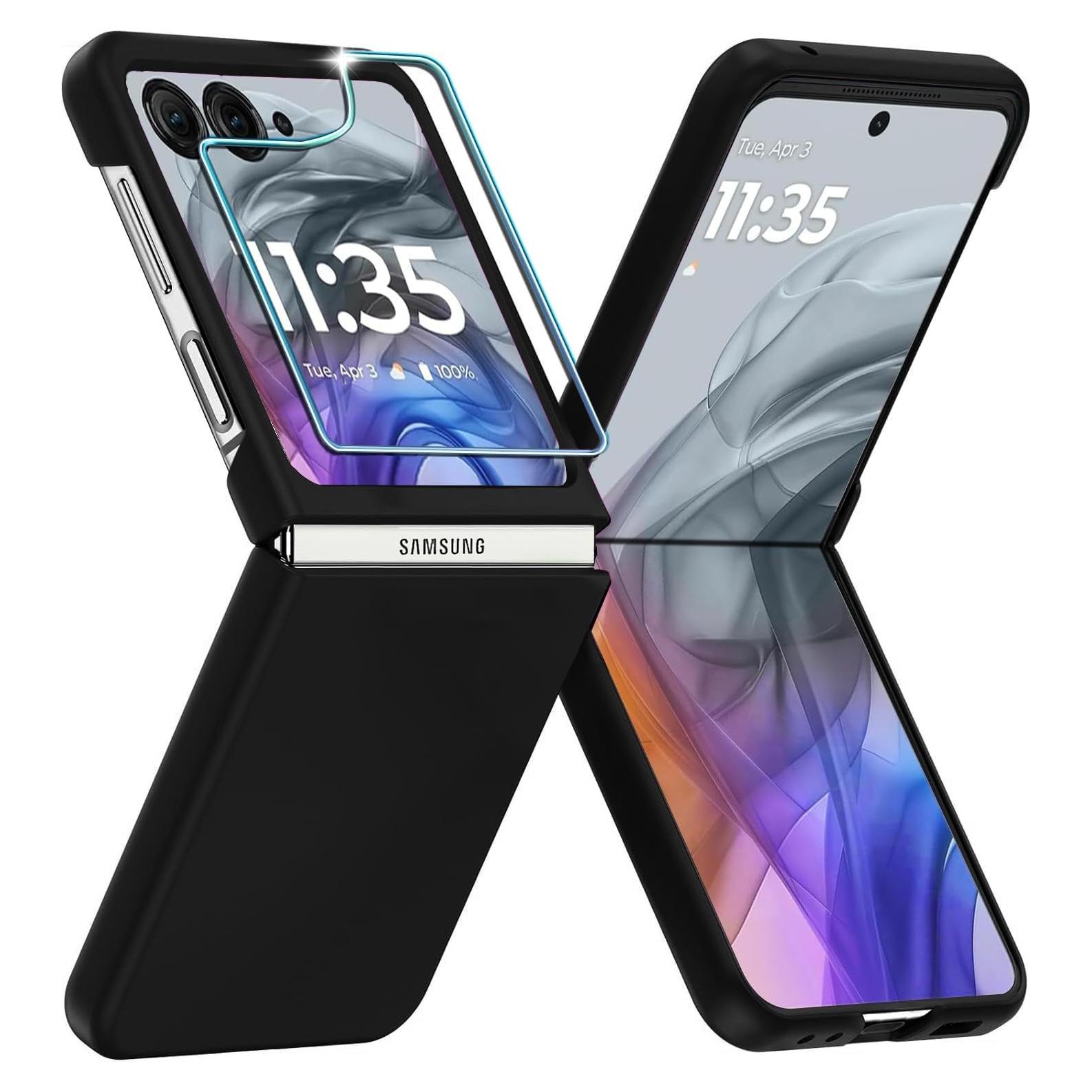 Funda KEKBOXQ para Motorola Razr 2024 5G con Protector