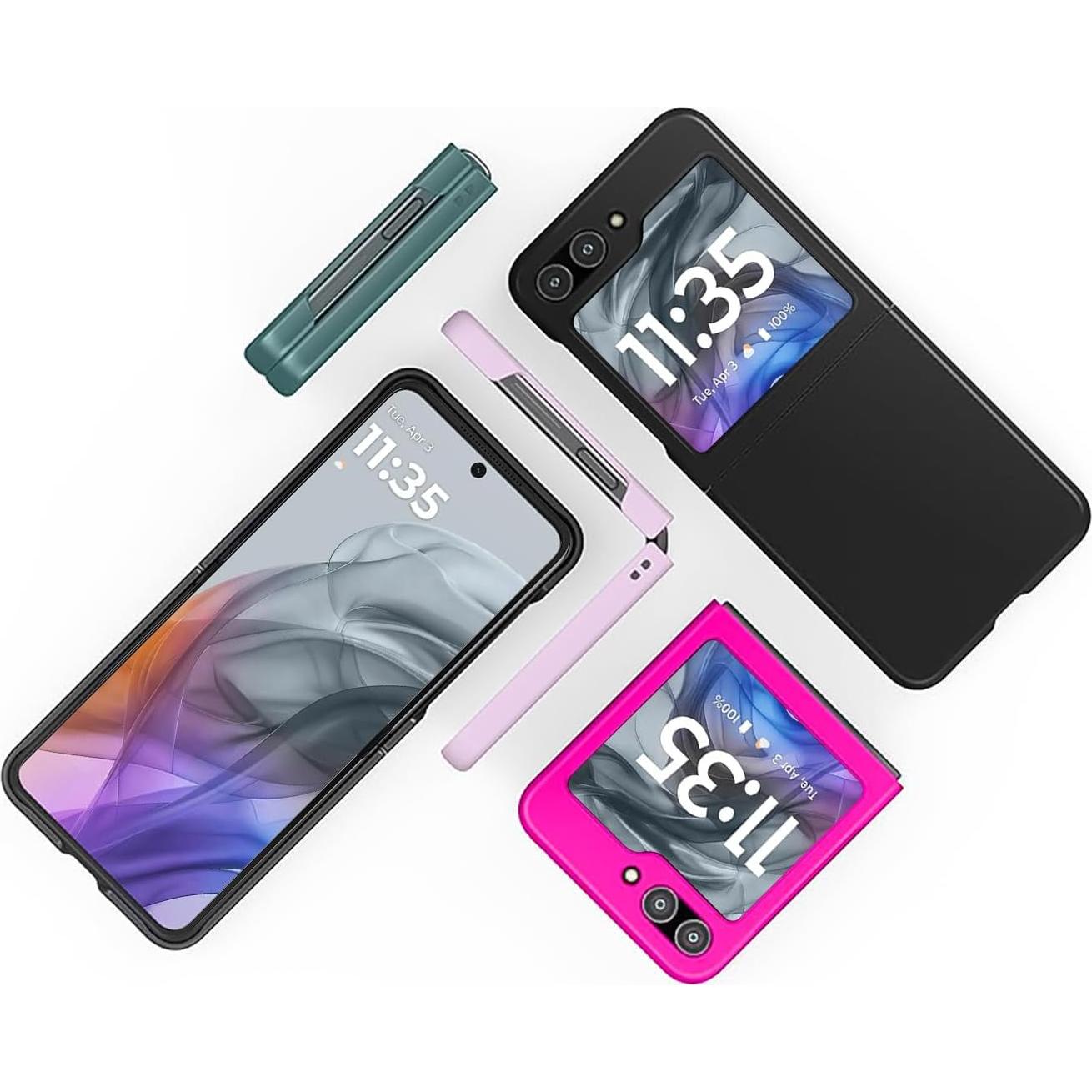 Funda KEKBOXQ para Motorola Razr 2024 5G con Protector