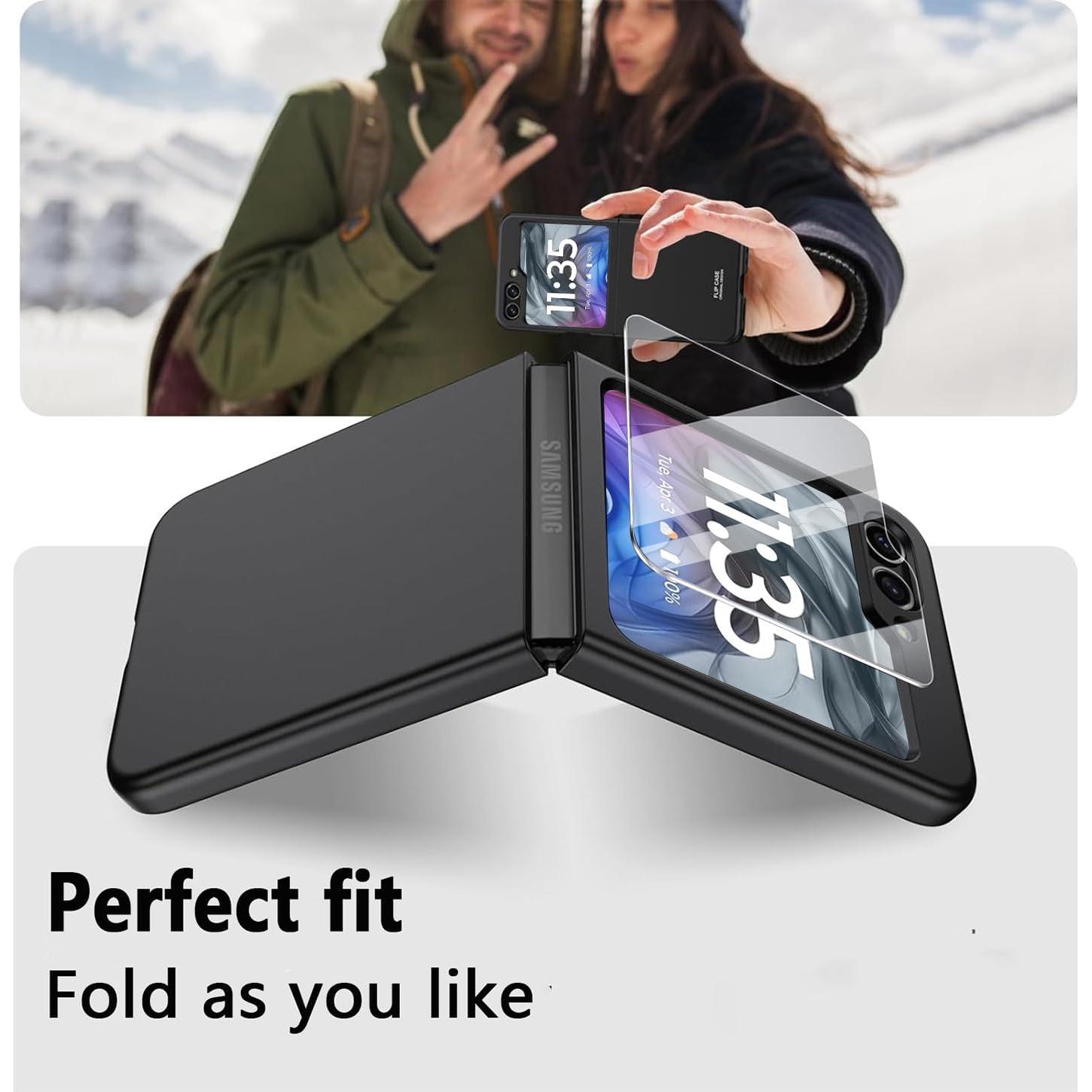 Funda KEKBOXQ para Motorola Razr 2024 5G con Protector