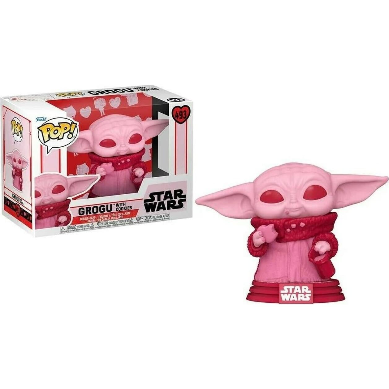 Figura de Vinilo Funko Pop Star Wars San Valentín Grogu 9.5 cm