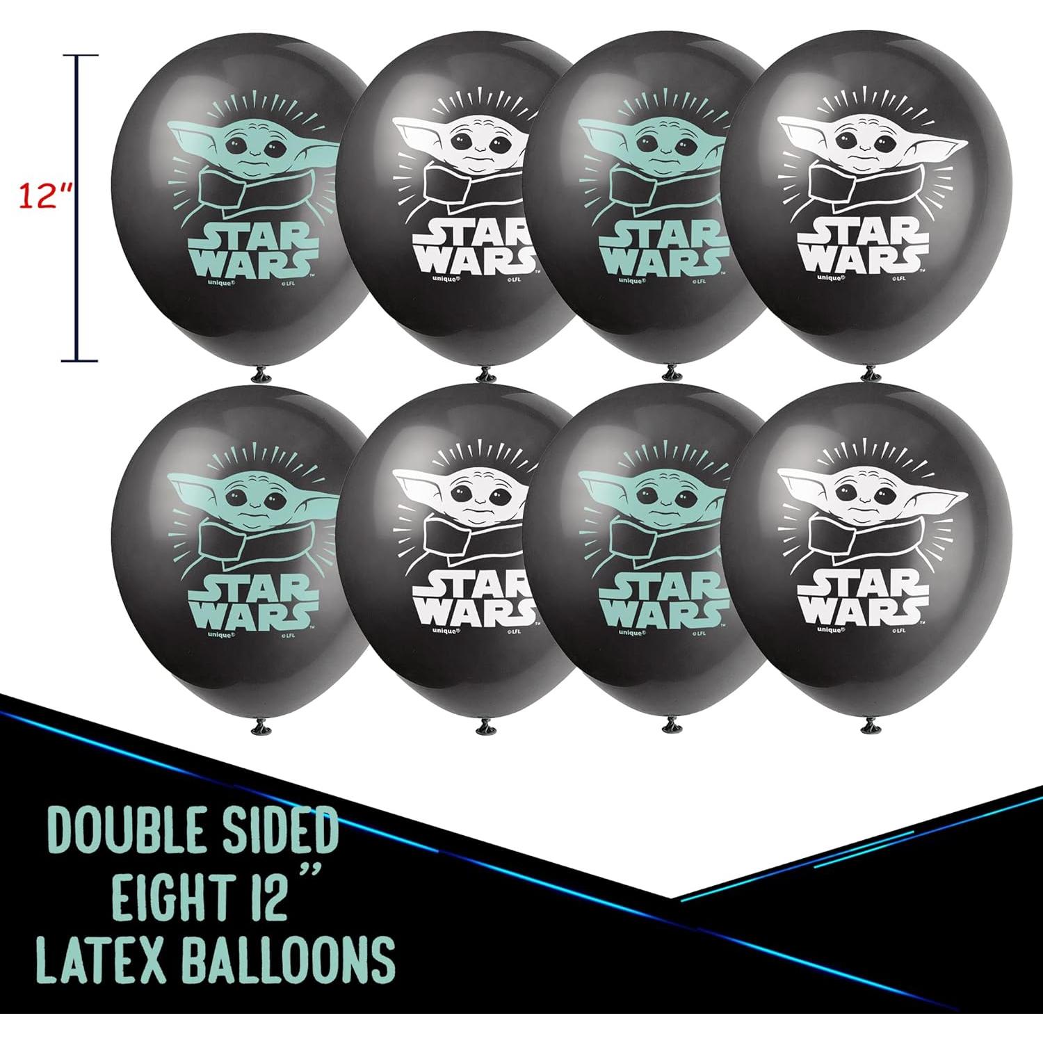 Kit de Globos Baby Yoda 19 Piezas - Fiesta Temática Star Wars