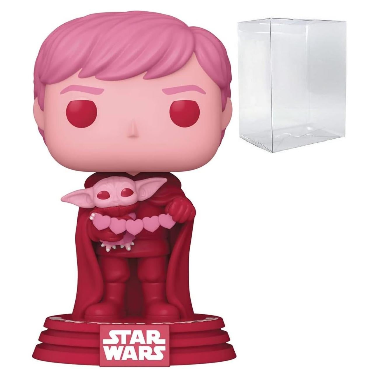 Figura Funko Pop! Star Wars San Valentín Luke Skywalker y Grogu 9.5cm