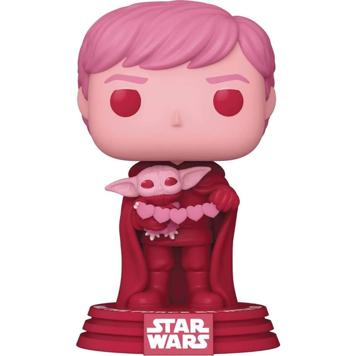 Figura Funko Pop! Star Wars San Valentín Luke Skywalker y Grogu 9.5cm