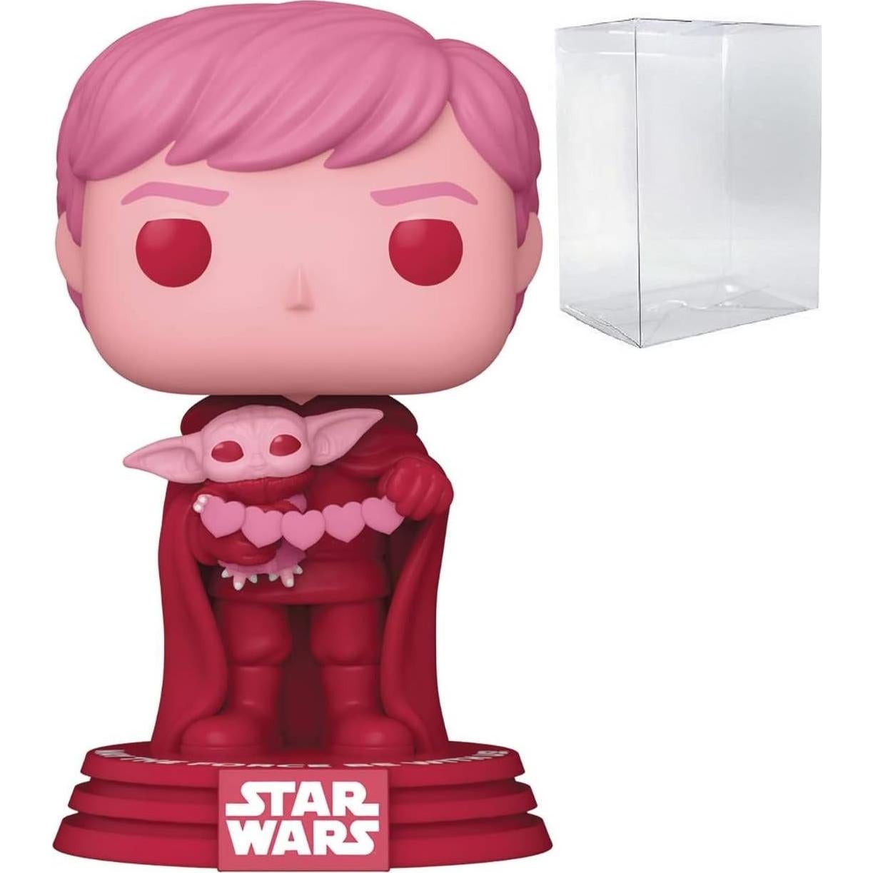 Figura Funko Pop! Star Wars San Valentín Luke Skywalker y Grogu 9.5cm