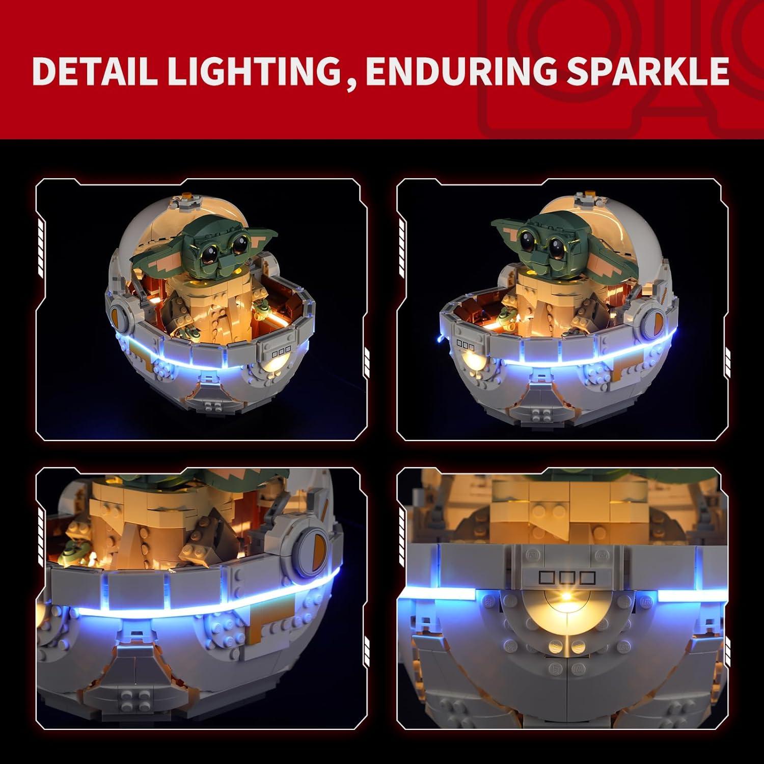 Kit de Luz LED BRIKSMAX para Lego 75403 Grogu - Iluminación Innovadora