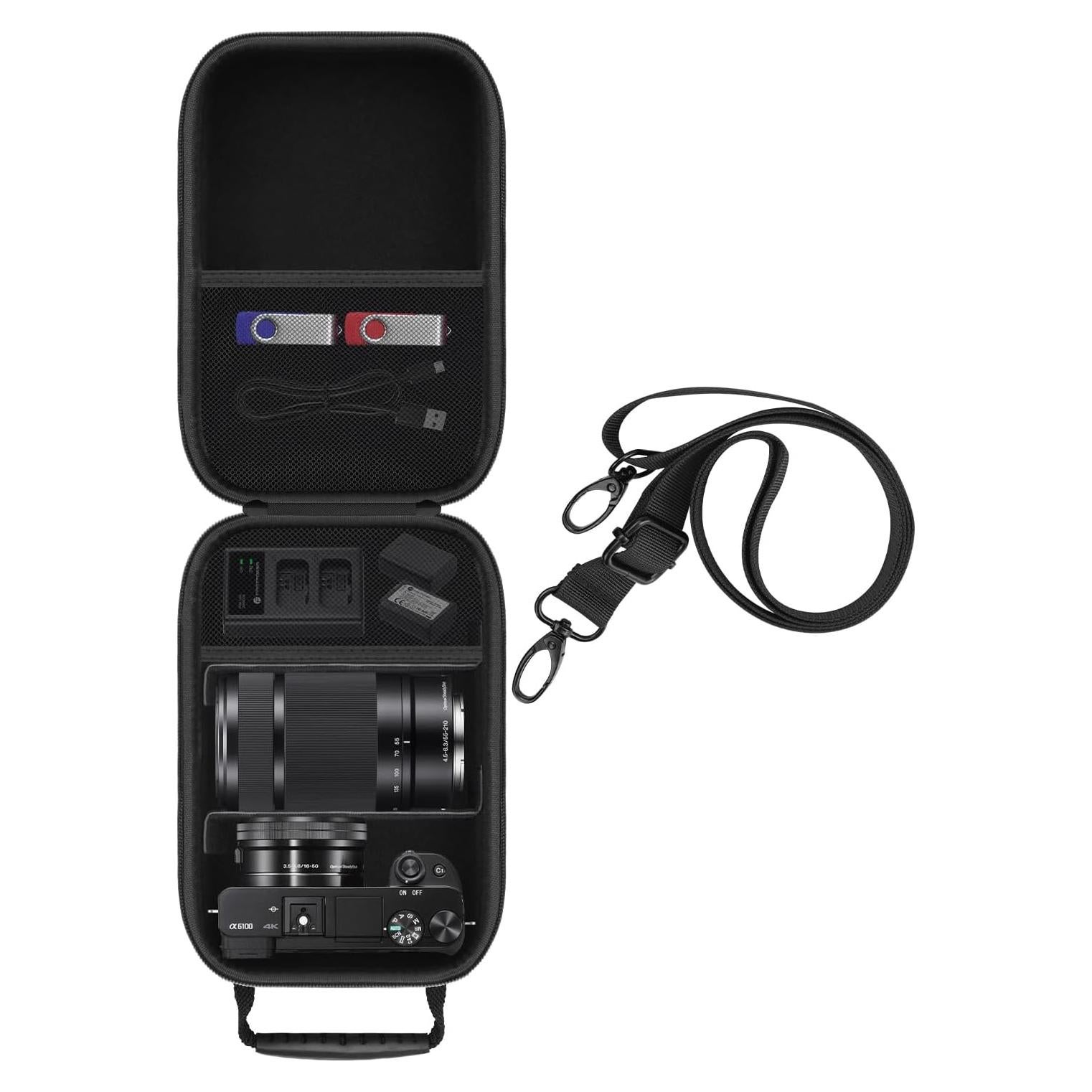 Funda Dura HESPLUS para Cámara Sony Alpha a6000/a6700 - Negro