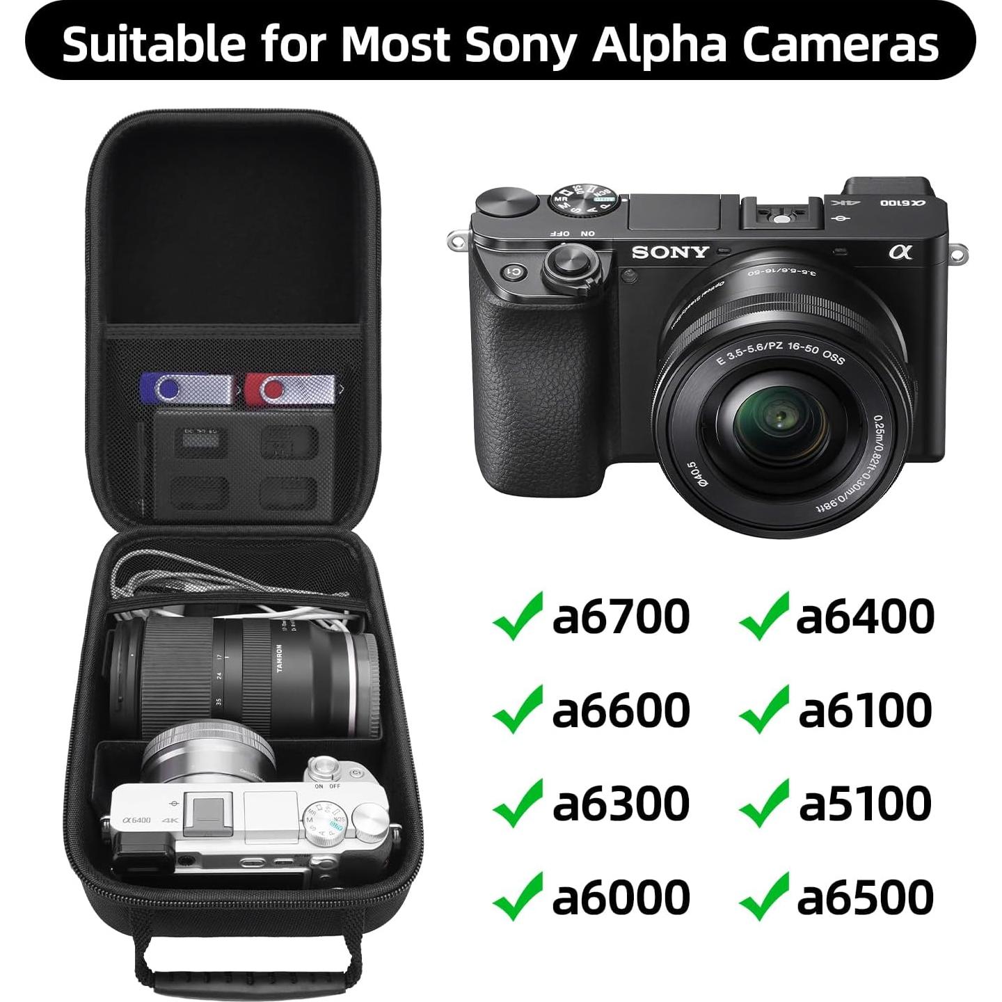 Funda Dura HESPLUS para Cámara Sony Alpha a6000/a6700 - Negro