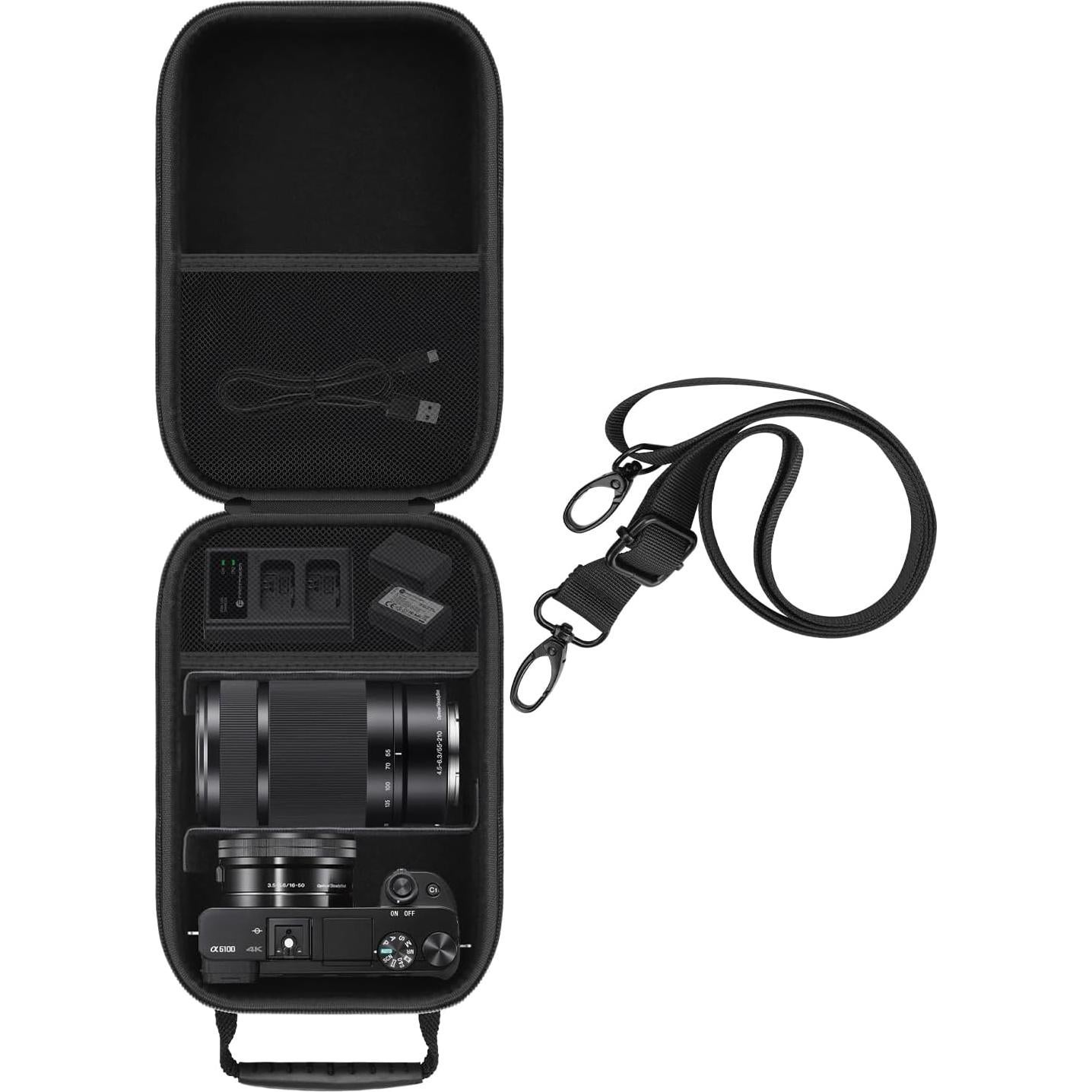 Funda Dura HESPLUS para Cámara Sony Alpha a6000/a6700 - Negro