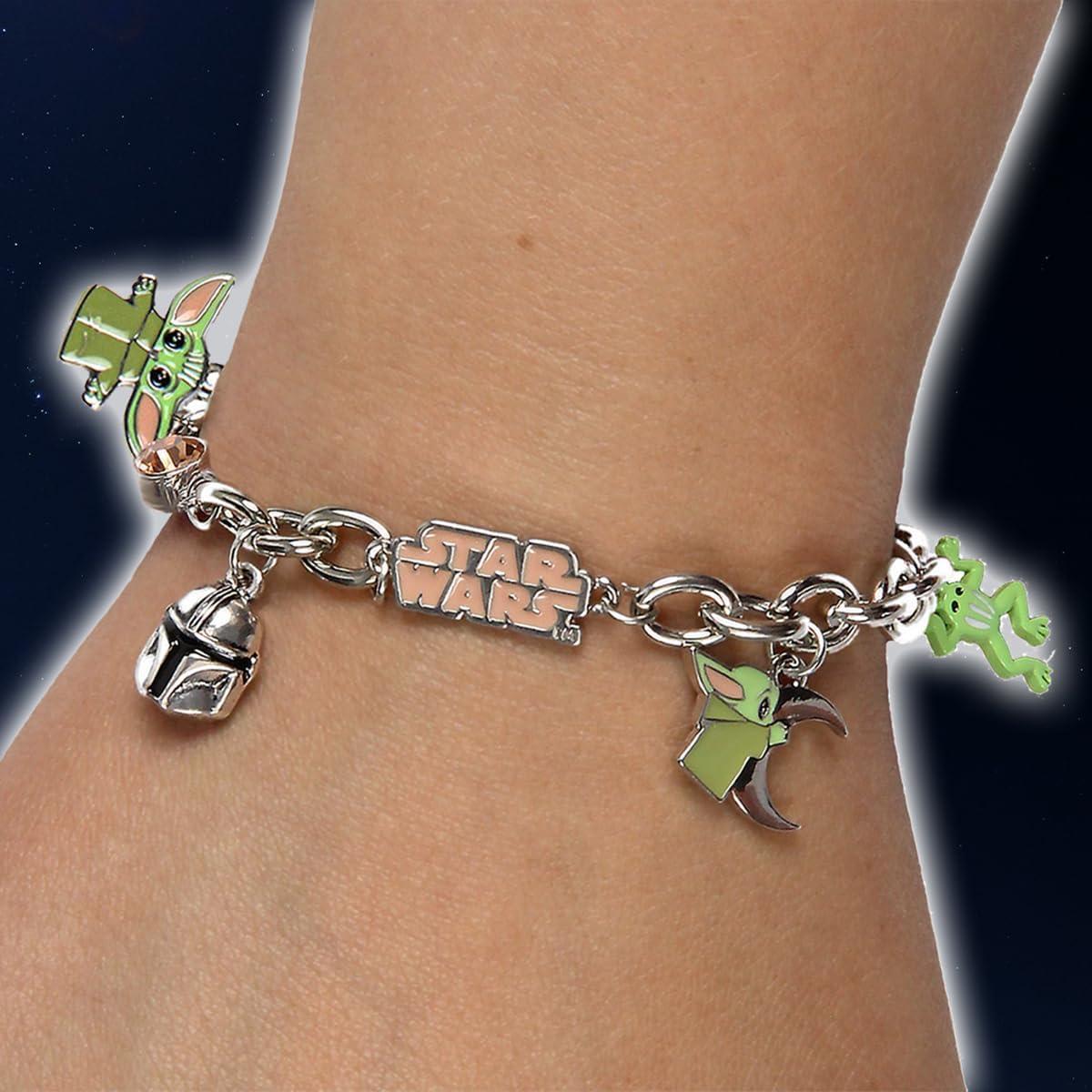 Pulsera de Encanto Bebé Yoda Bioworld 25.4 cm The Mandalorian