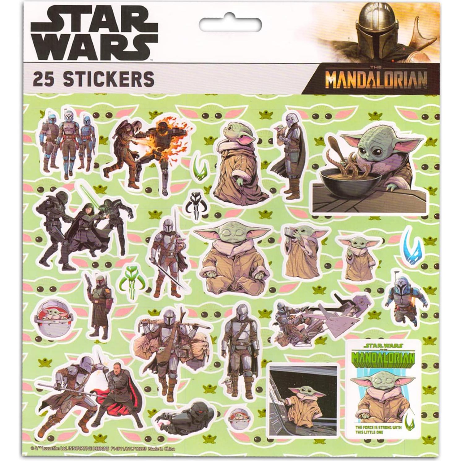 Stickers Baby Yoda Crenstone - 200 Stickers Star Wars