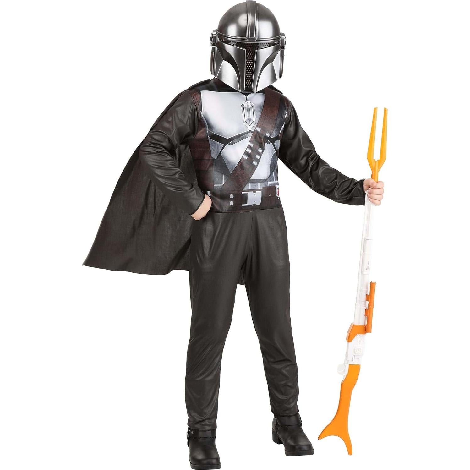 Disfraz juvenil Star Wars The Mandalorian con máscara Jazwares