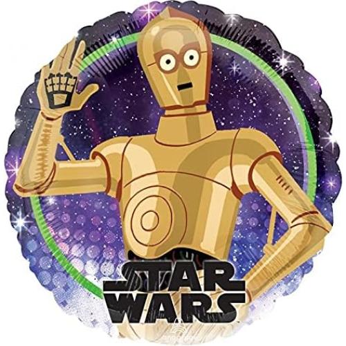 Decoraciones de Fiesta Star Wars con 5 Globos 46 cm y Cinta