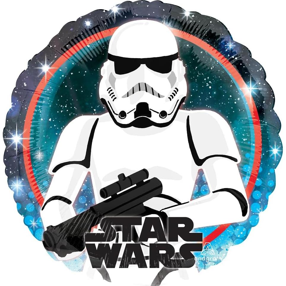 Decoraciones de Fiesta Star Wars con 5 Globos 46 cm y Cinta