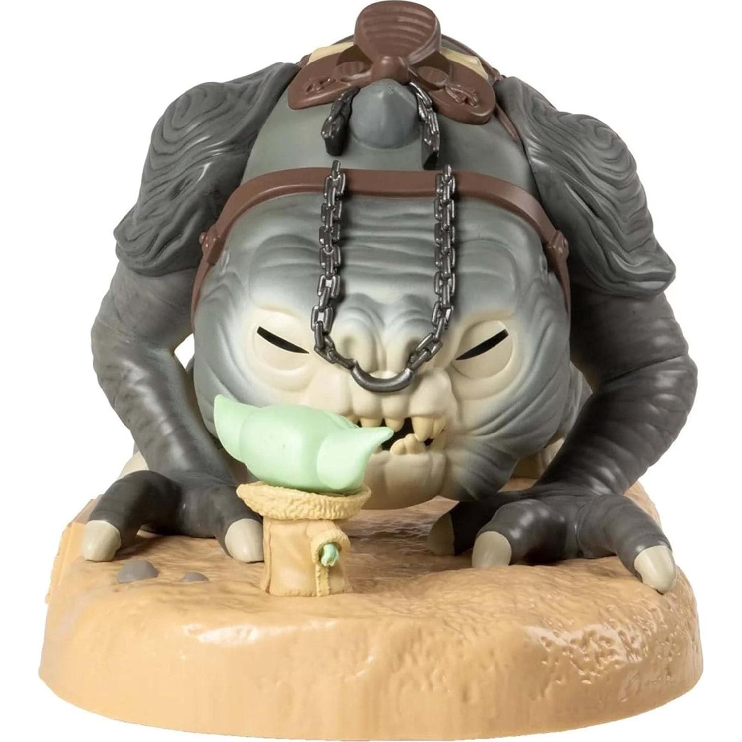 Figura de Vinilo Jumbo Funko Star Wars Grogu con Rancor 25 cm
