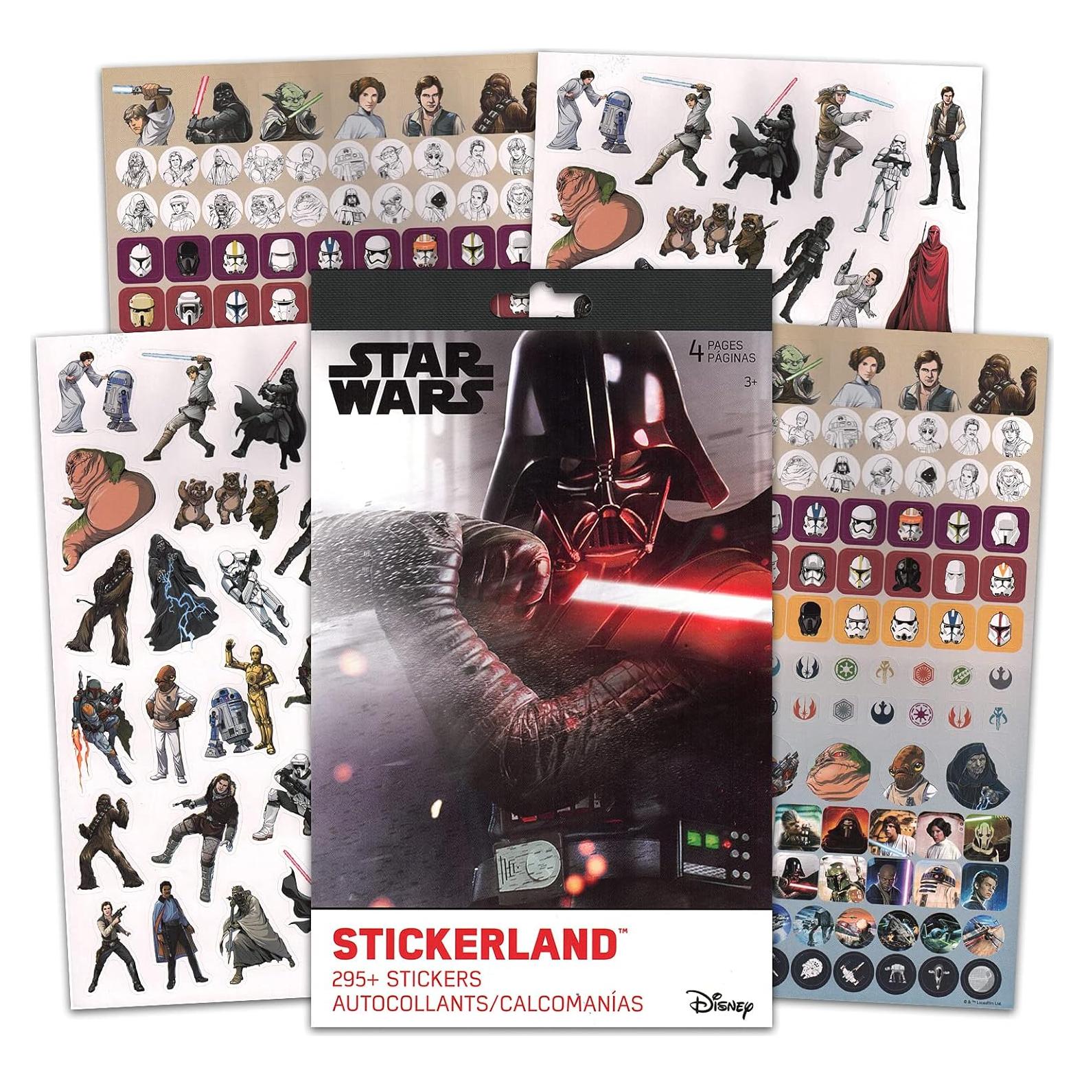 Stickers Star Wars Disney - 300 Stickers Coloridos