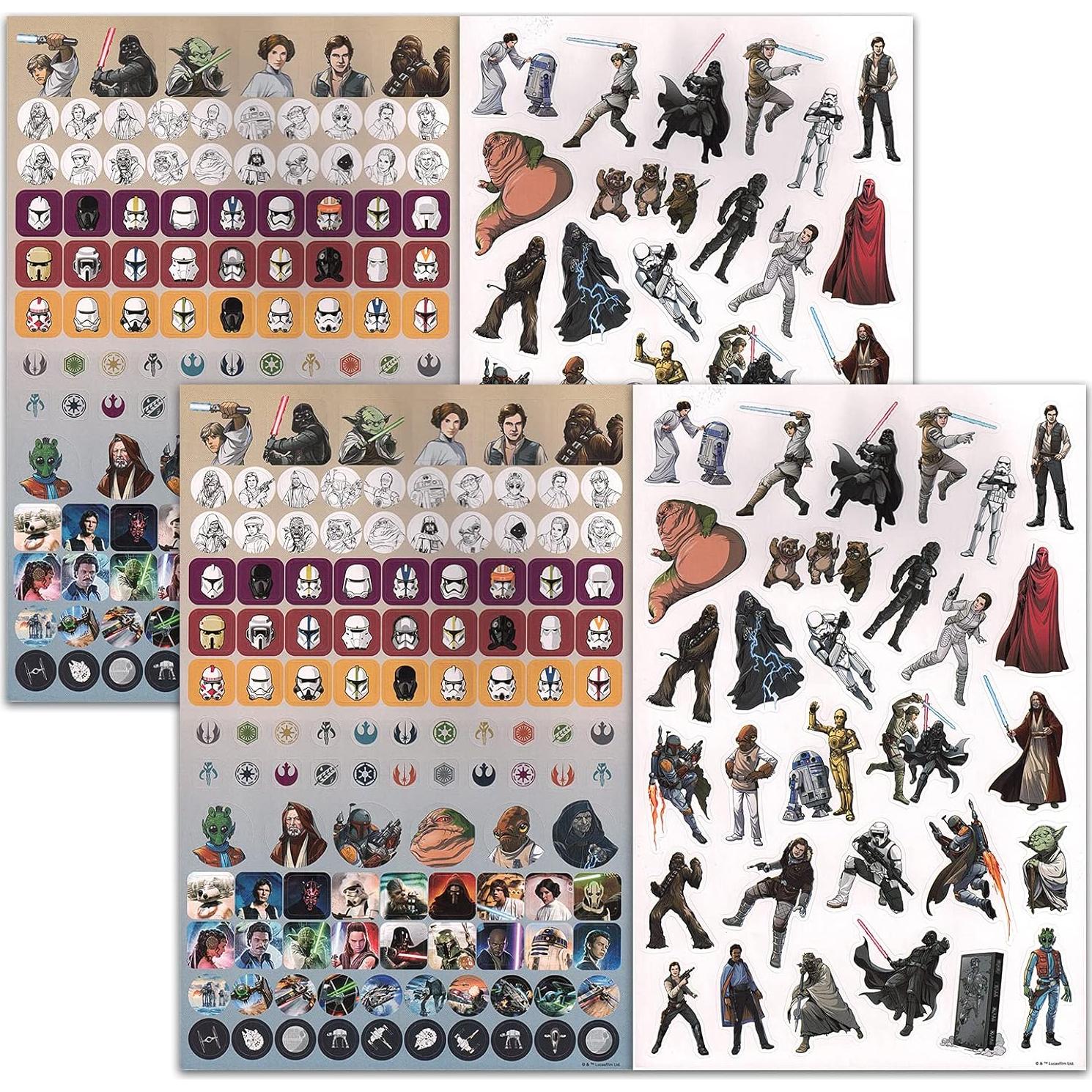 Stickers Star Wars Disney - 300 Stickers Coloridos