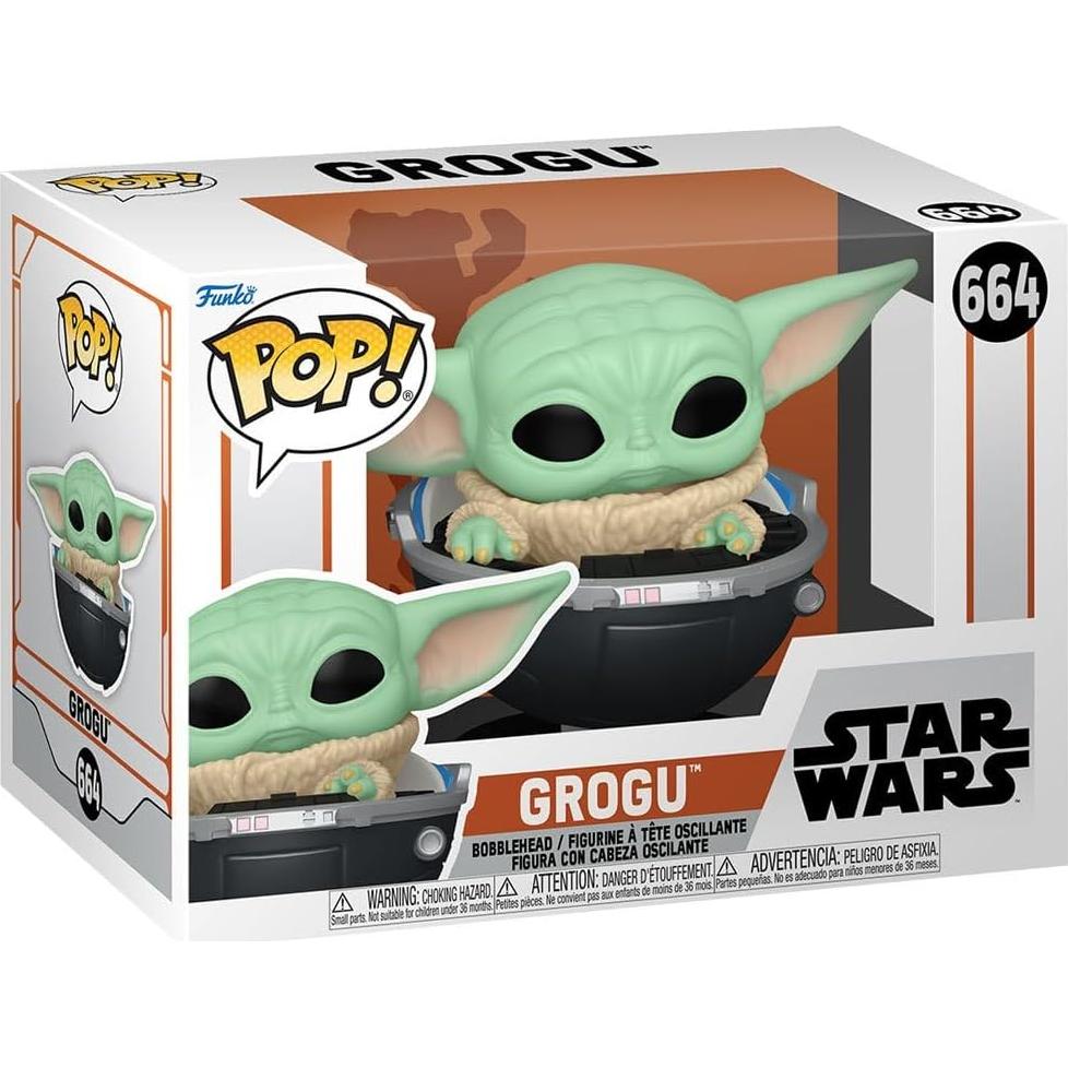 Figura Funko Pop! Star Wars Grogu en Hover-Pram #664 11.4 cm
