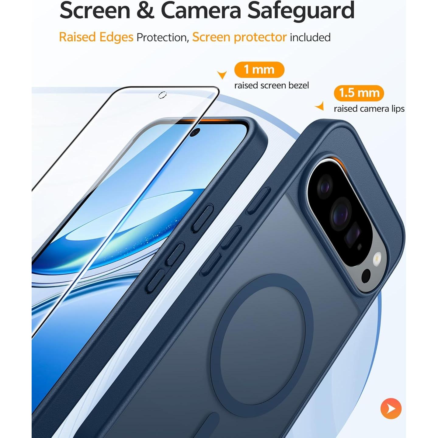 Funda Protectora FNTCASE para Google Pixel 10/10 Pro Azul