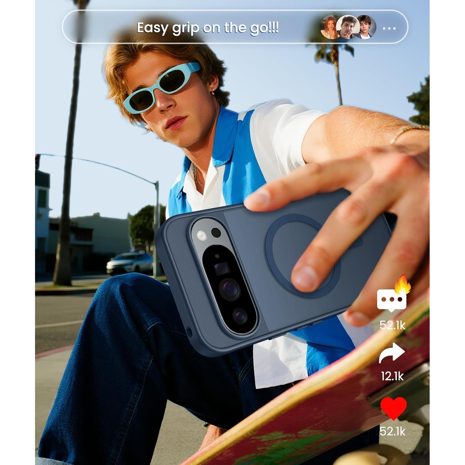 Funda Protectora FNTCASE para Google Pixel 10/10 Pro Azul