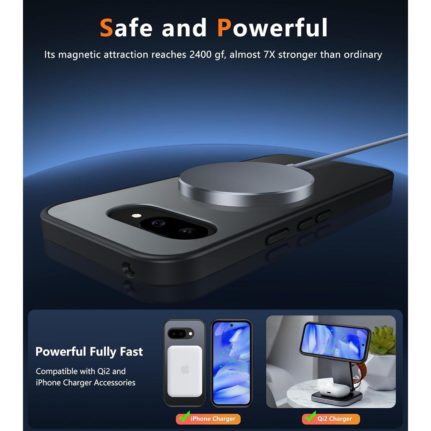 Funda Magnética FNTCASE para Google Pixel 9a - Grado Militar