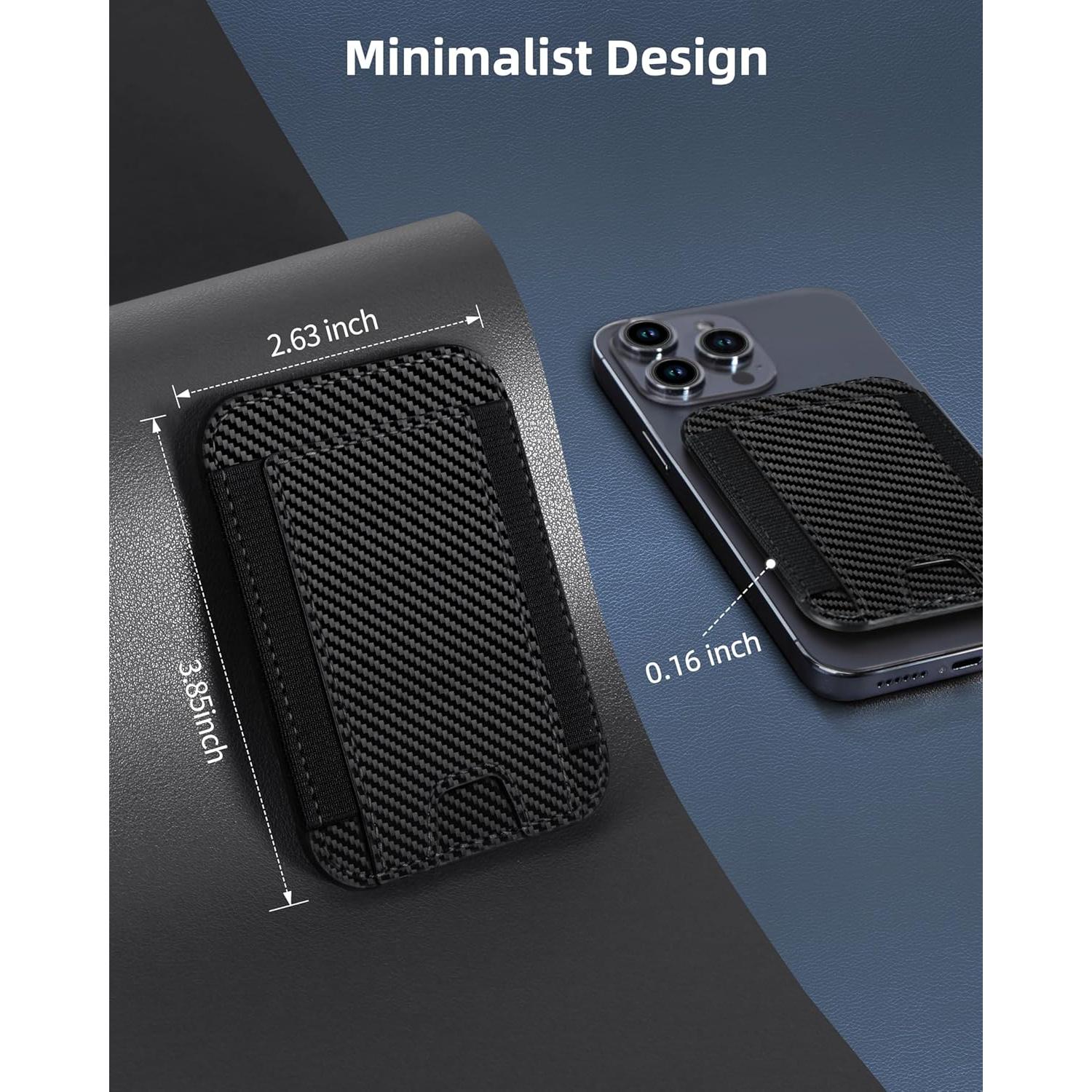 Cartera Magnética HiWe para iPhone 16/15/14/13/12 RFID 7 Tarjetas