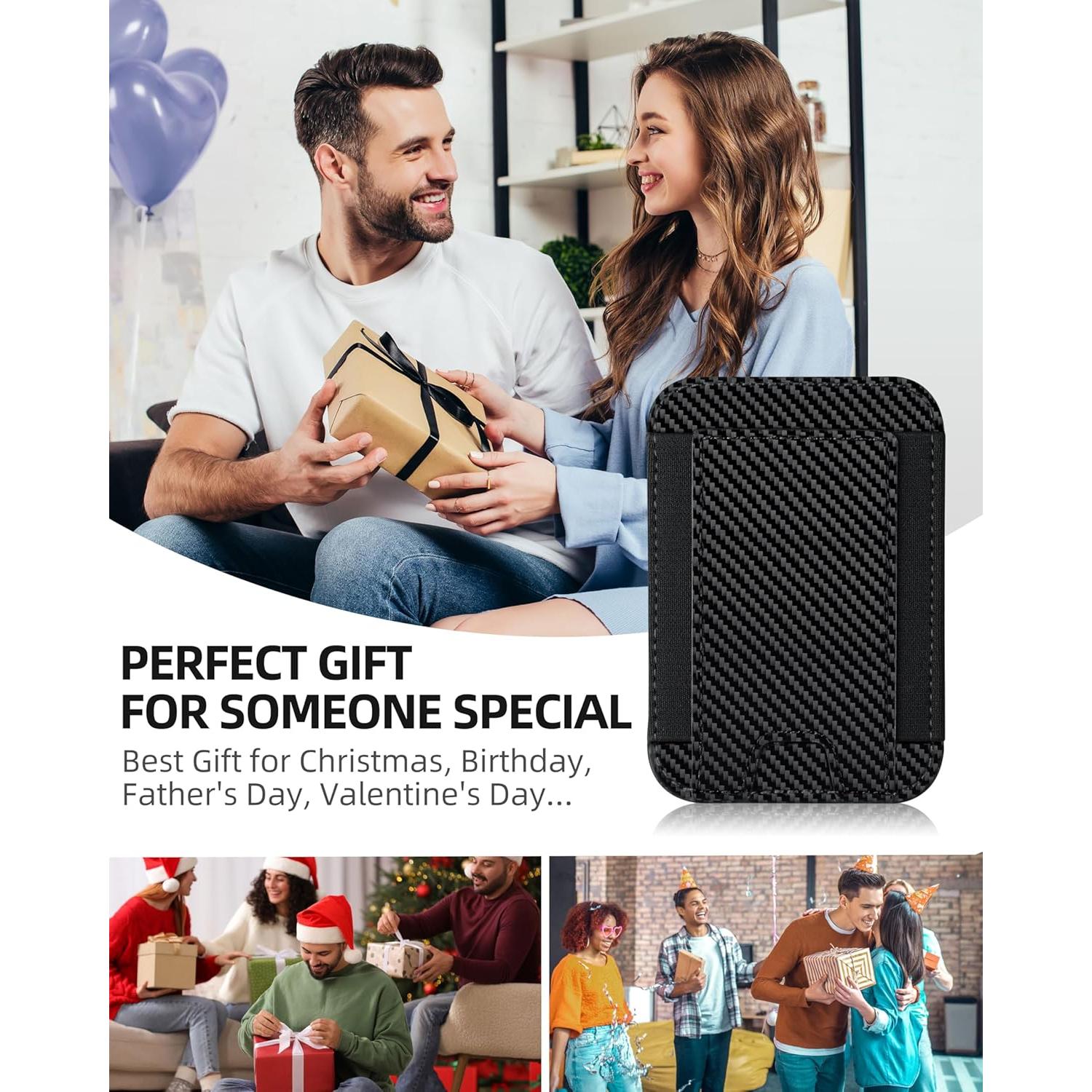 Cartera Magnética HiWe para iPhone 16/15/14/13/12 RFID 7 Tarjetas