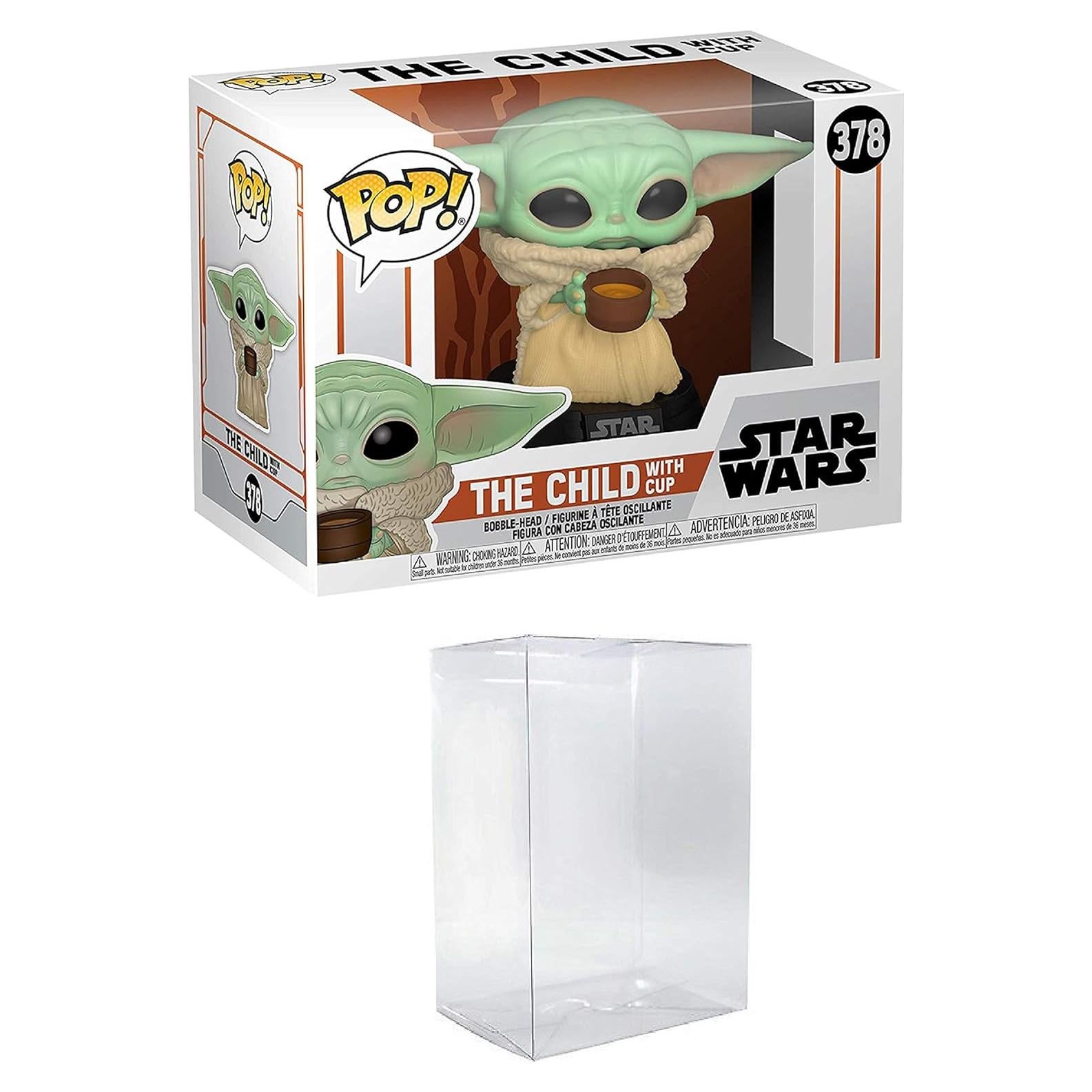Figura de Vinilo Pop! Funko Star Wars Grogu con Taza 9.5cm