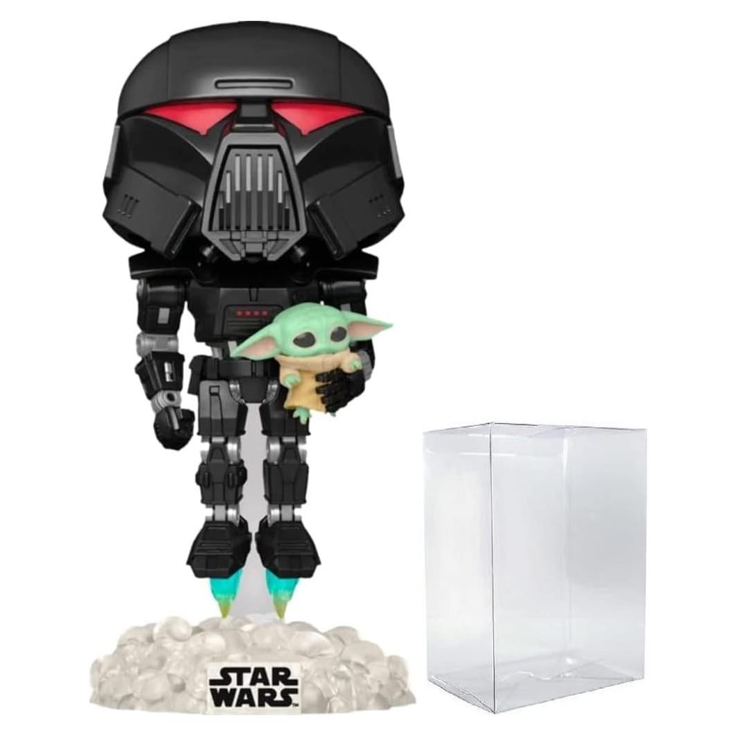 Figura Funko Pop Star Wars Mandalorian Dark Trooper 9.5 cm