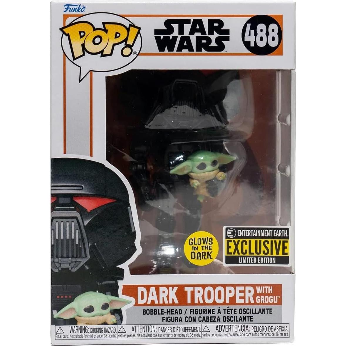 Figura Funko Pop Star Wars Mandalorian Dark Trooper 9.5 cm