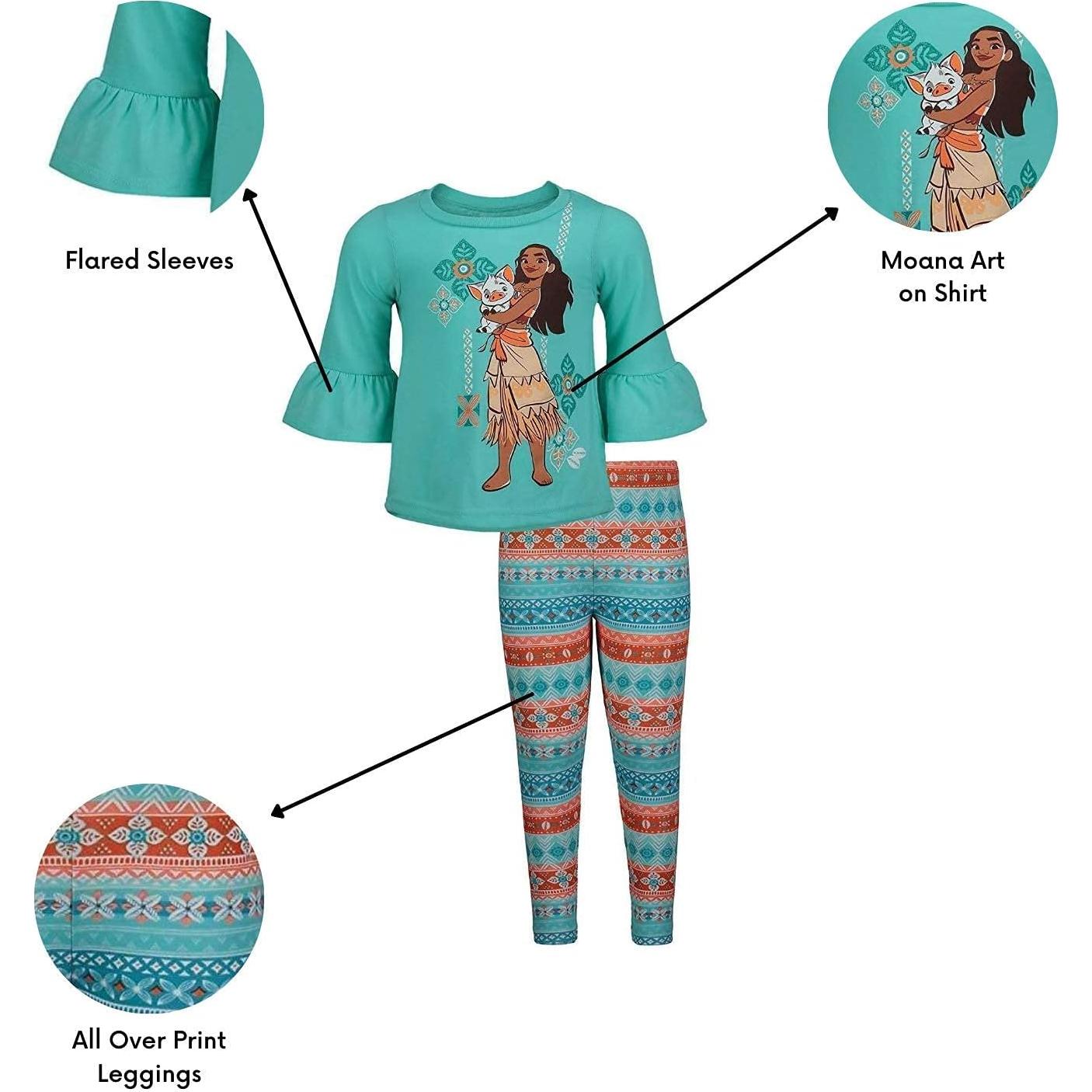 Conjunto Disney Moana Camiseta y Leggings Niñas 14-16