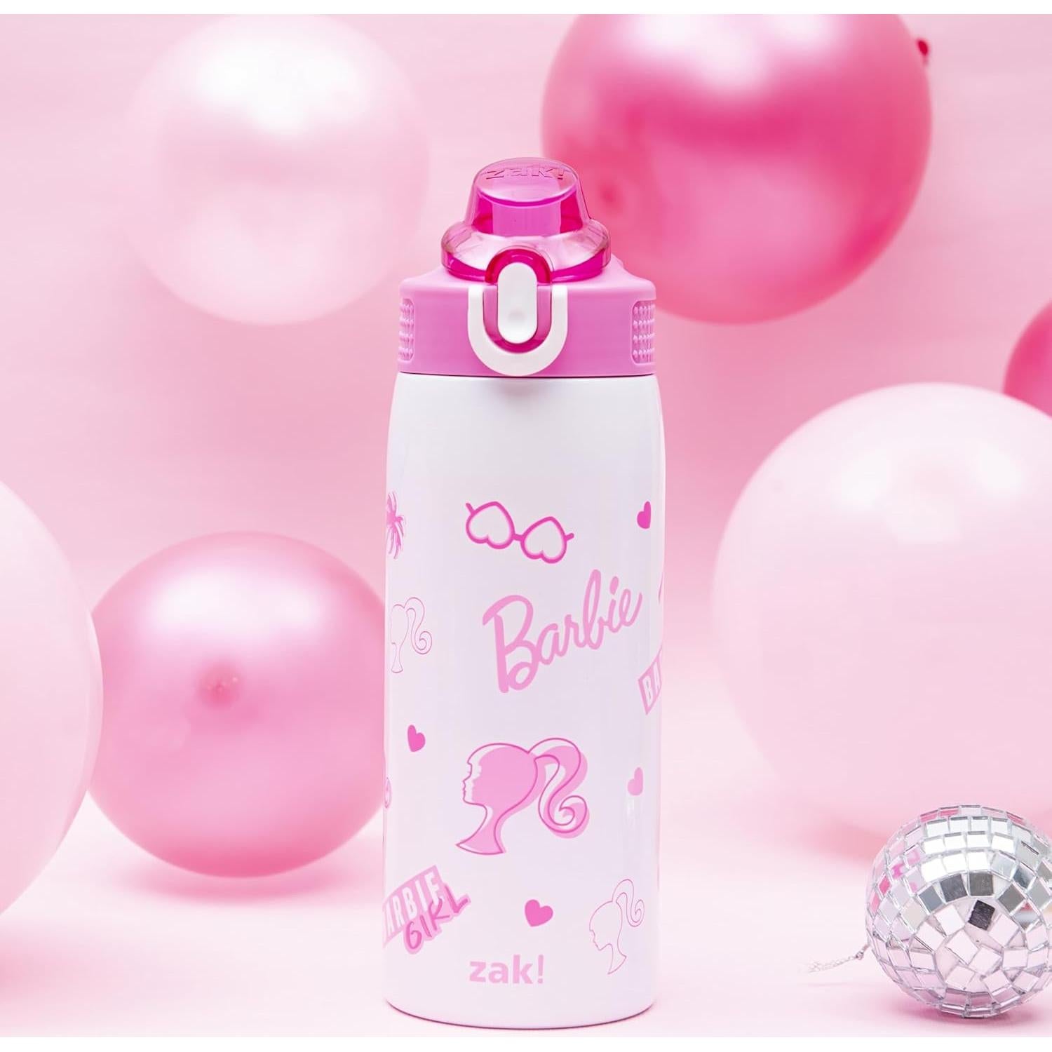 Botella de Agua Infantil Zak Designs Barbie 19oz Acero Inoxidable