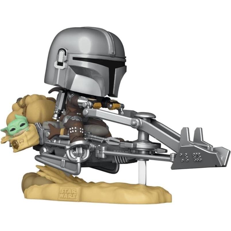 Funko POP! Rides Deluxe Mando en Speeder Star Wars Edición Especial