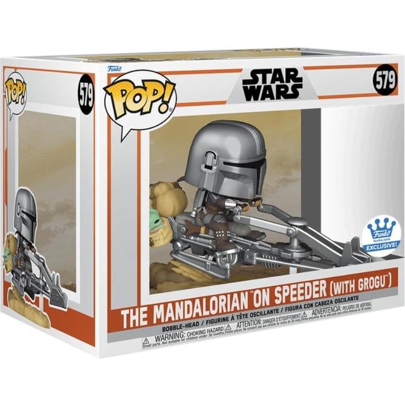 Funko POP! Rides Deluxe Mando en Speeder Star Wars Edición Especial