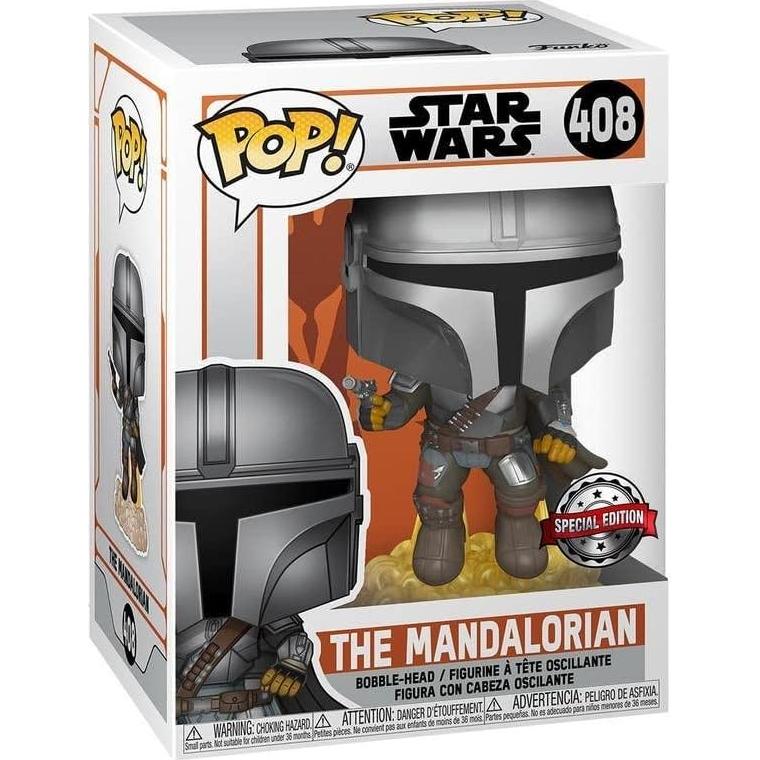Funko POP! Star Wars El Mandaloriano Volando con Blaster