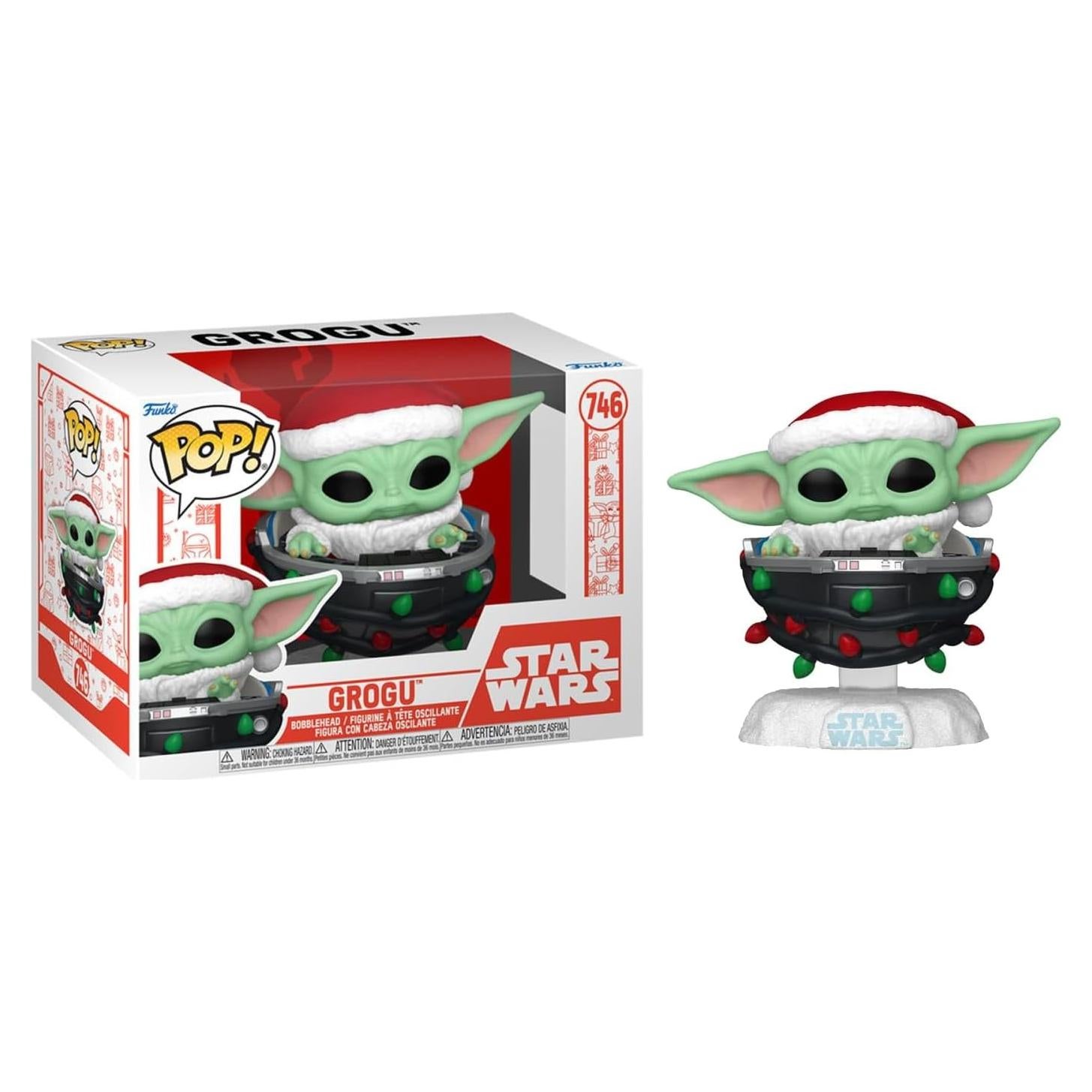 Figura de Vinilo Funko Pop! Holiday Grogu Star Wars 9.5cm